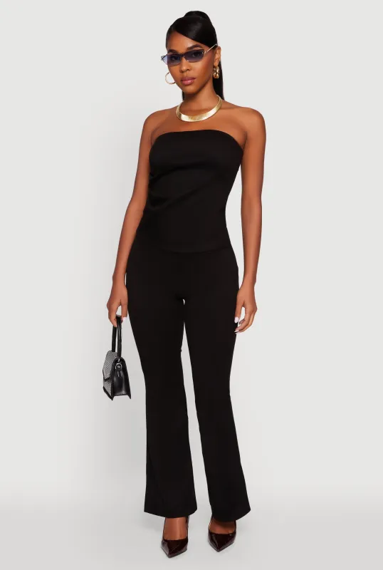 Faux Suede Flare Pants sold by Rainbow