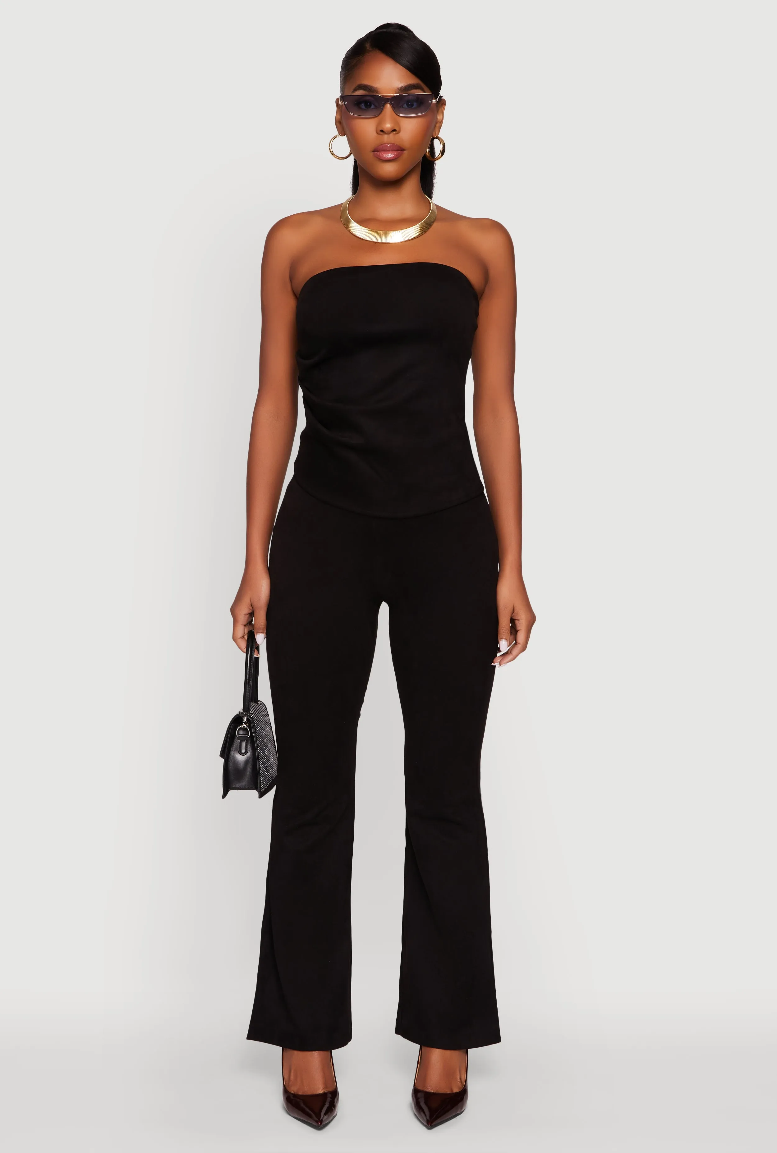 Faux Suede Flare Pants sold by Rainbow product image thumbnail 2