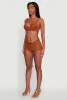 Floral Lace Studded Strap Plunge Bra sold by Rainbow