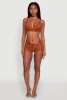 Floral Lace Studded Strap Plunge Bra sold by Rainbow