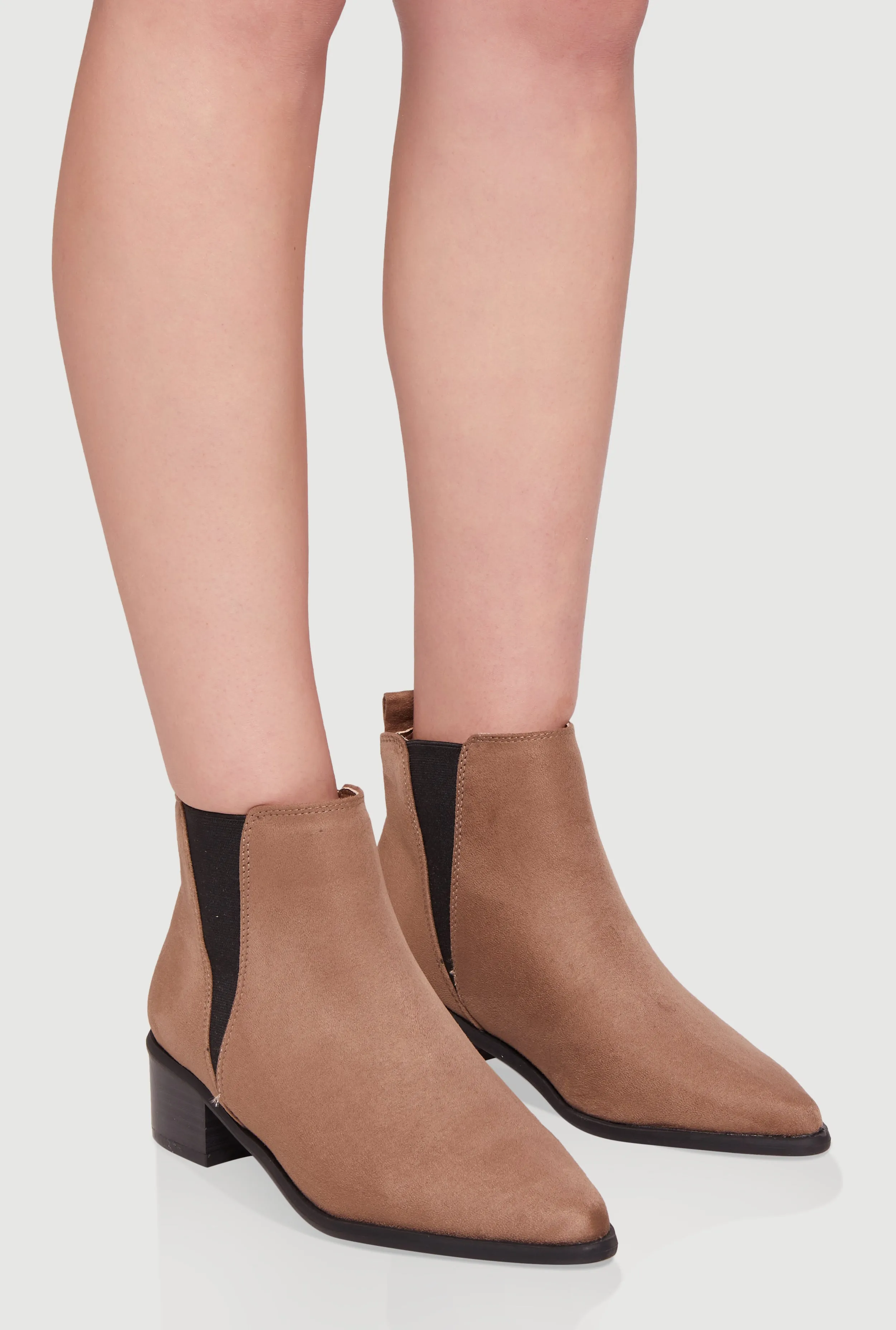 Trendy Pointy Toe Block Heel Chelsea Boots sold by Rainbow product image thumbnail 2