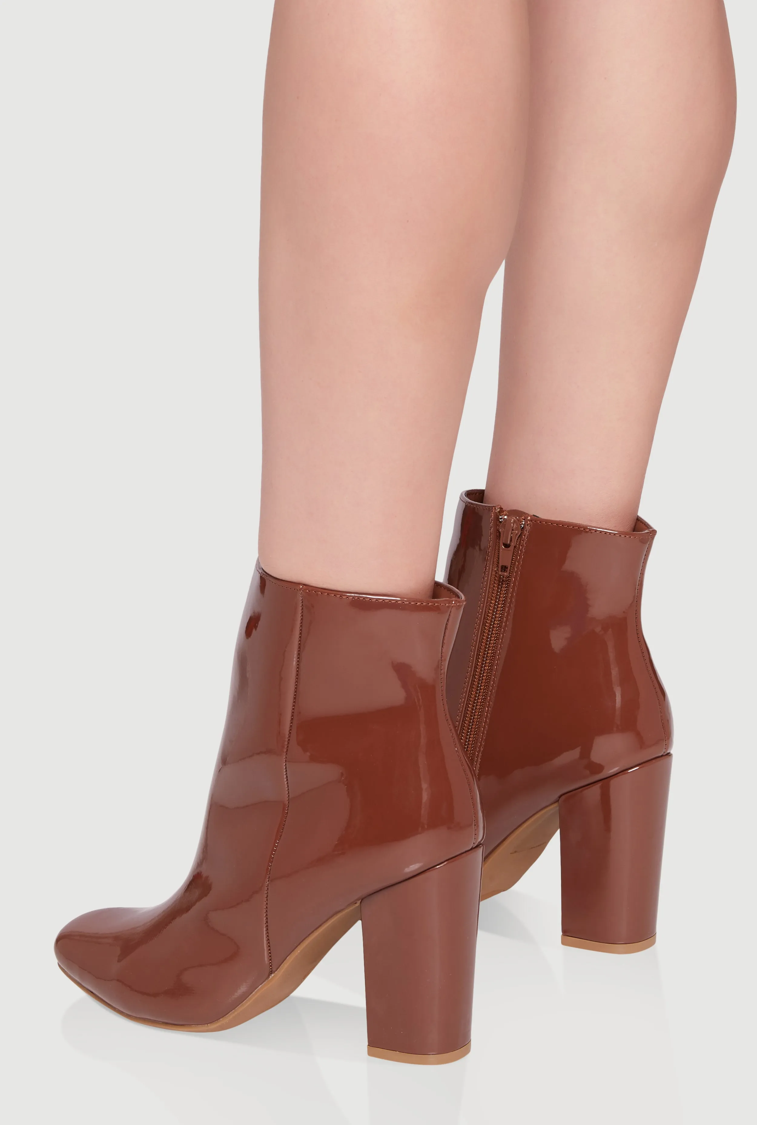 Trendy Almond Toe Block Heel Booties sold by Rainbow product image thumbnail 3