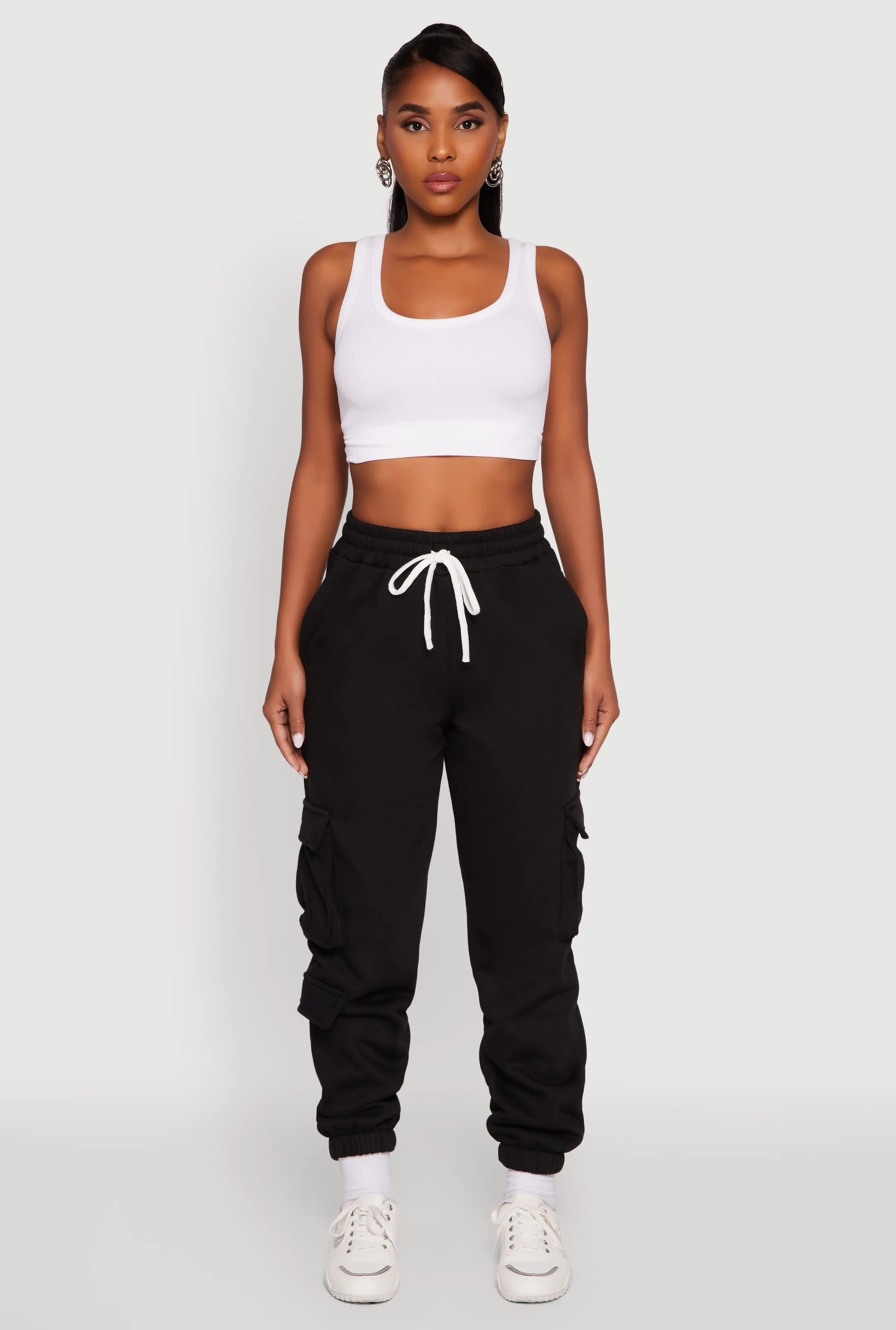 Drawstring Waist Utility Sweatpants sold by Rainbow product image thumbnail 2