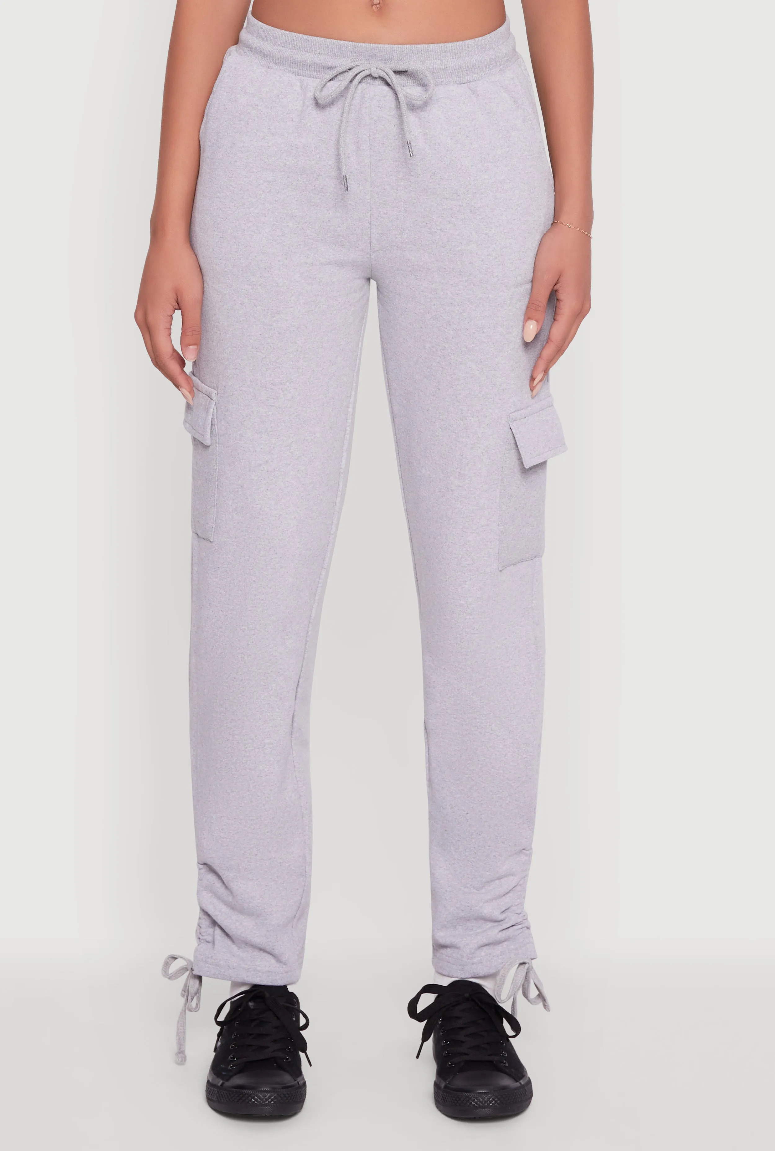 Ruched Side Tie Cargo Sweatpants sold by Rainbow product image thumbnail 5