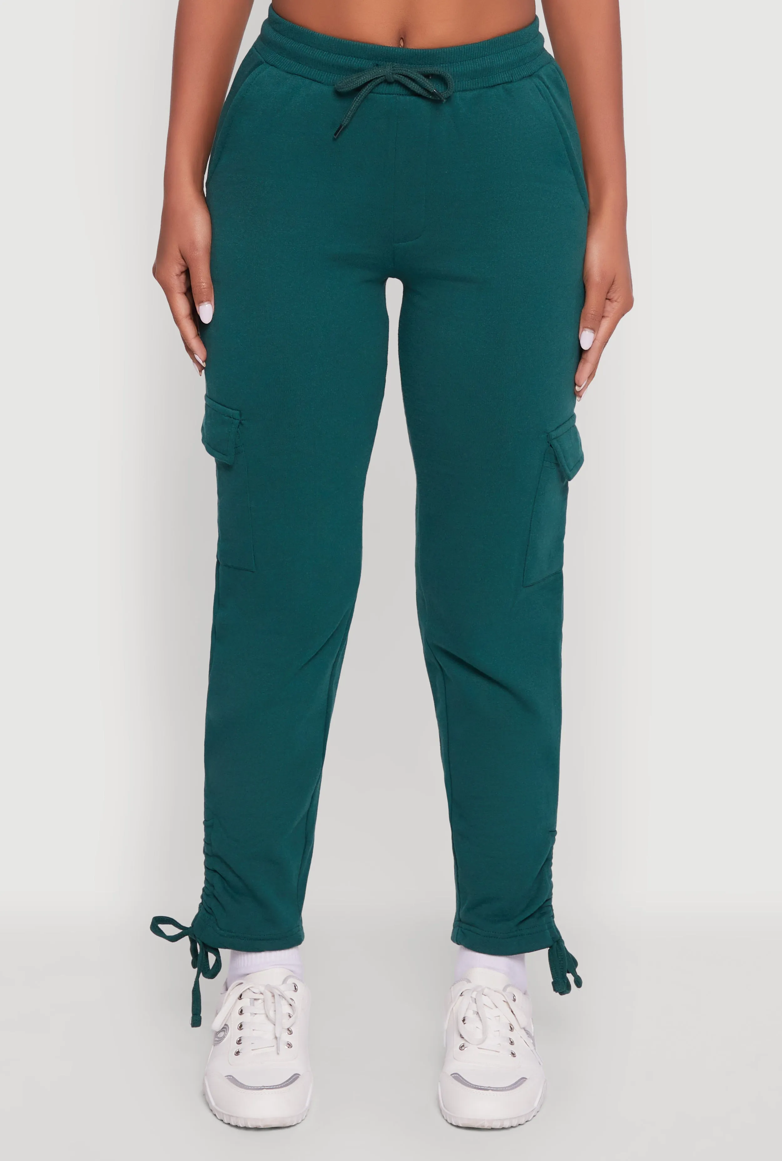 Ruched Side Tie Cargo Sweatpants sold by Rainbow product image thumbnail 5