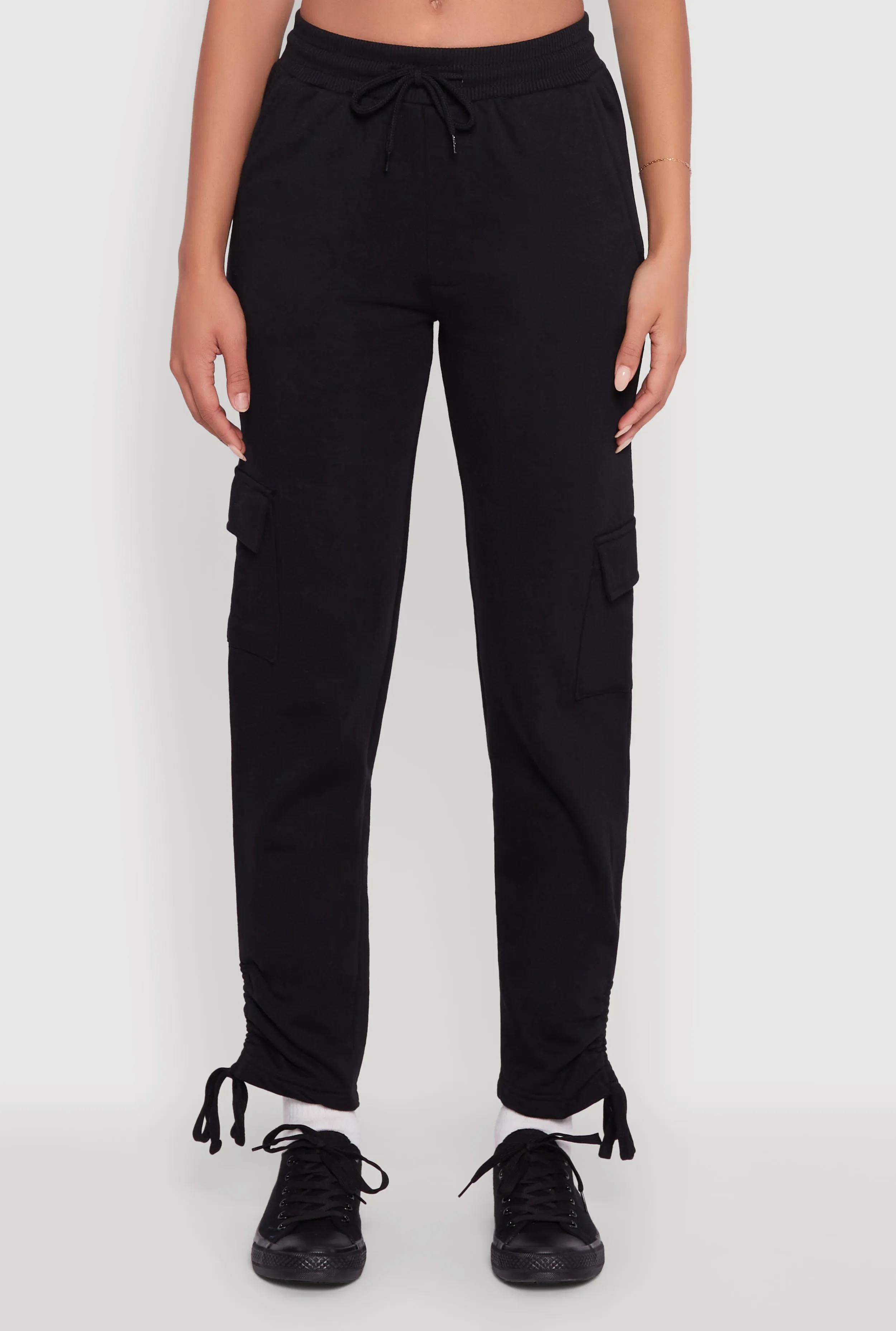 Ruched Side Tie Cargo Sweatpants sold by Rainbow product image thumbnail 5