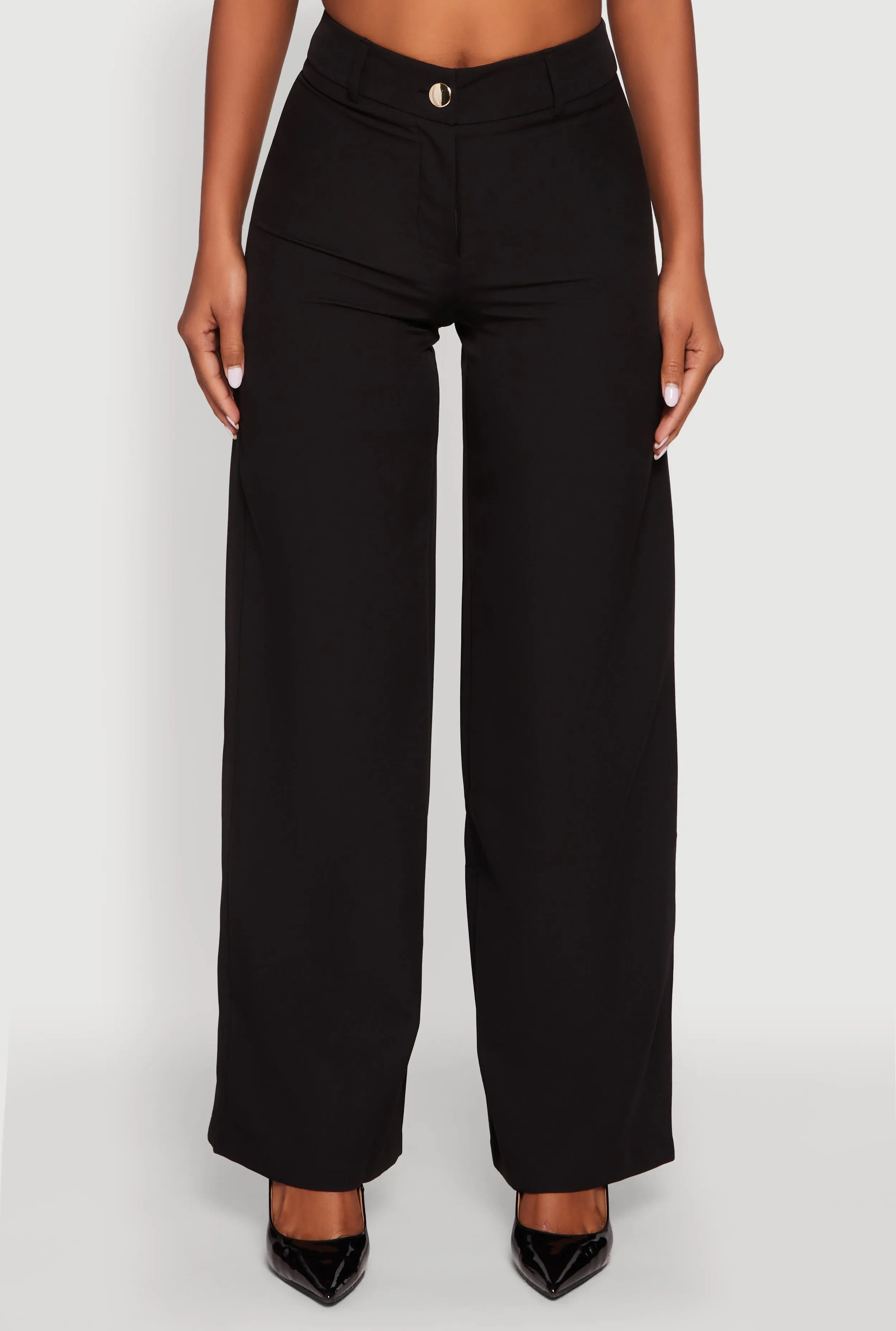 Single Button Wide Leg Dress Pants sold by Rainbow product image thumbnail 3
