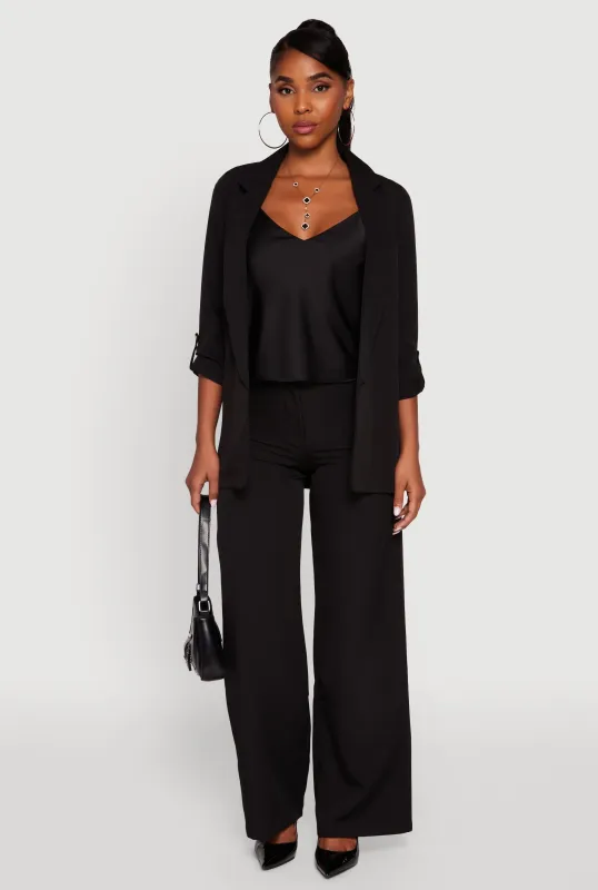 Single Button Wide Leg Dress Pants sold by Rainbow