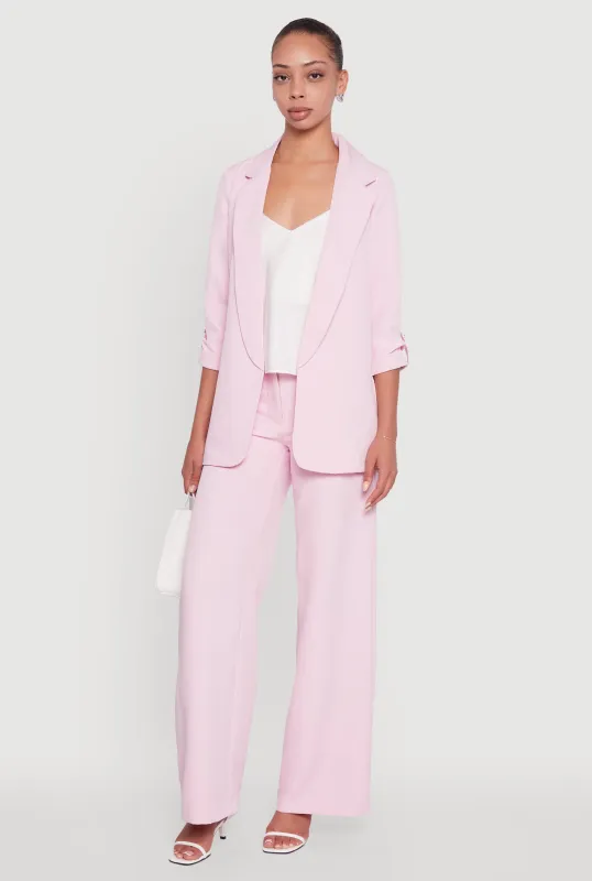 Single Button Wide Leg Dress Pants sold by Rainbow