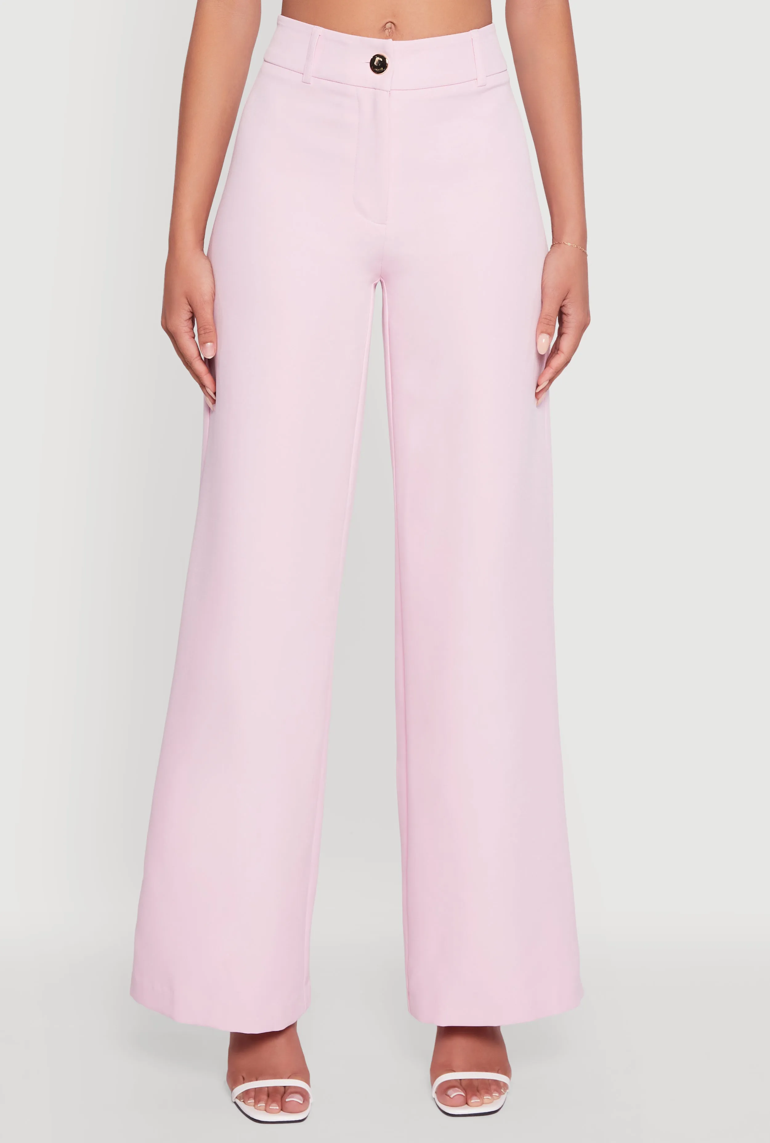 Single Button Wide Leg Dress Pants sold by Rainbow product image thumbnail 3