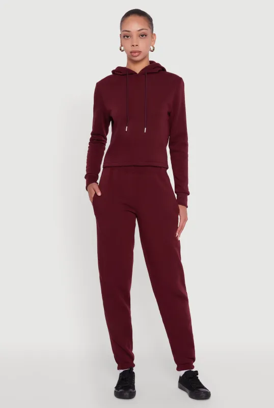 High Waisted Fleece Lined Sweatpants sold by Rainbow