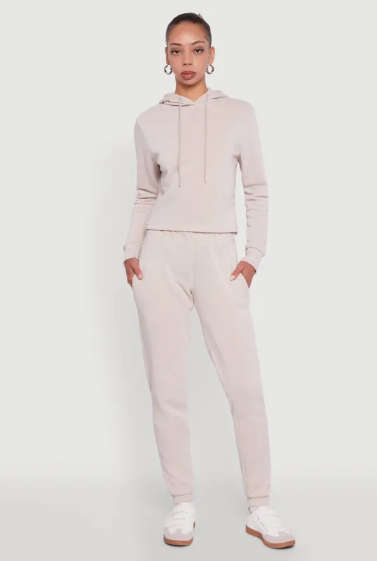 High Waisted Fleece Lined Sweatpants sold by Rainbow