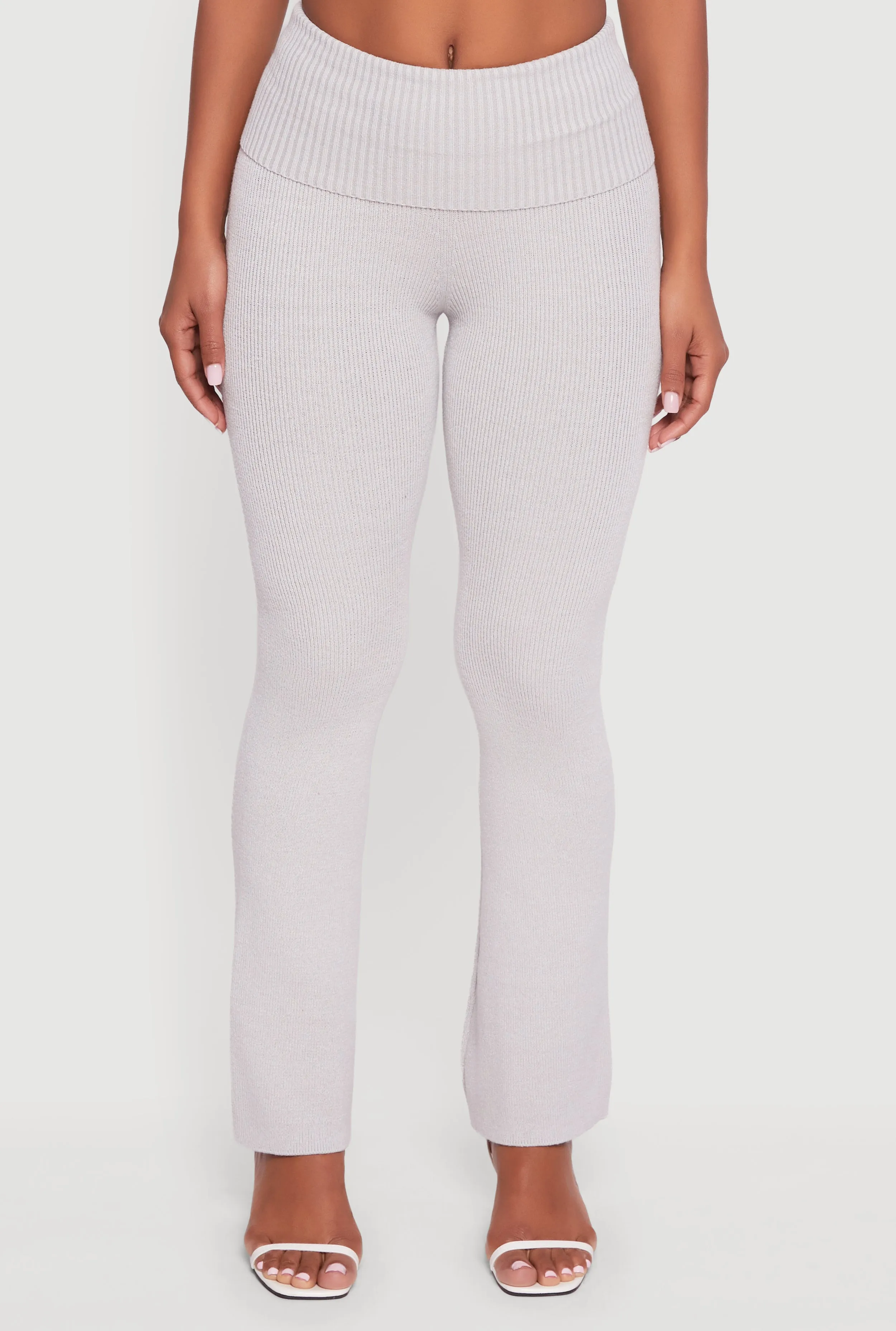 Fold Over High Waist Boot Cut Pants sold by Rainbow product image thumbnail 3