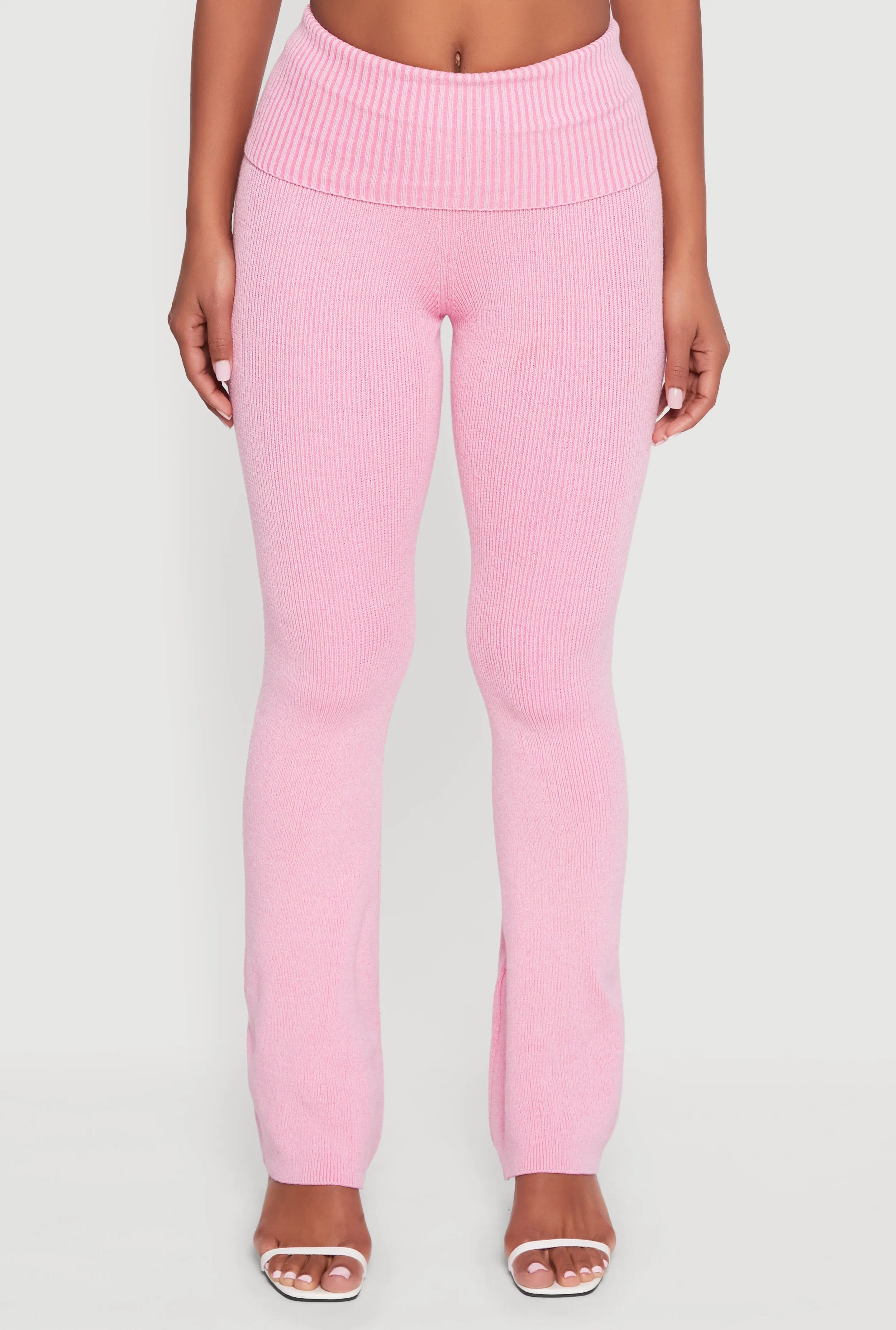 Fold Over High Waist Boot Cut Pants sold by Rainbow product image thumbnail 3