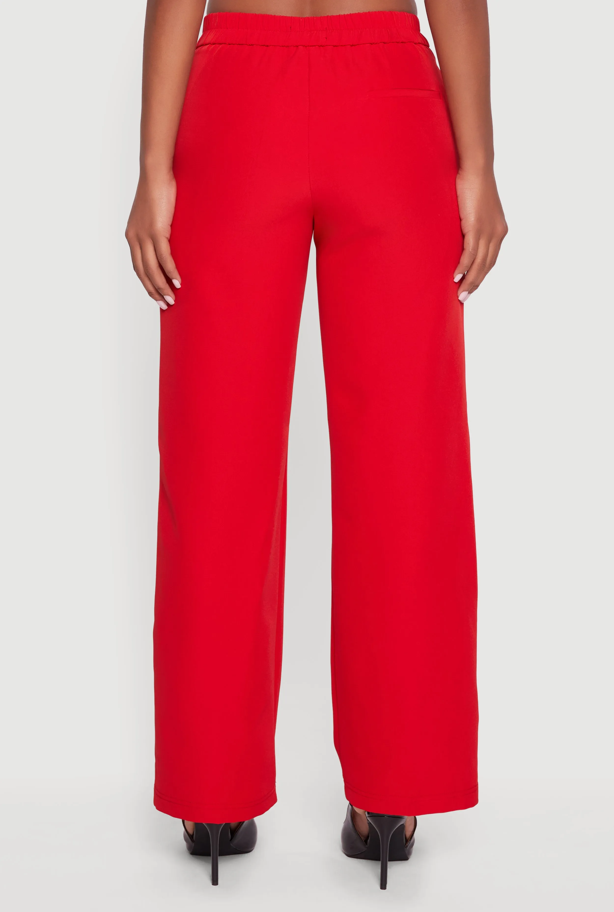 Elastic Waist Straight Leg Dress Pants sold by Rainbow product image thumbnail 5