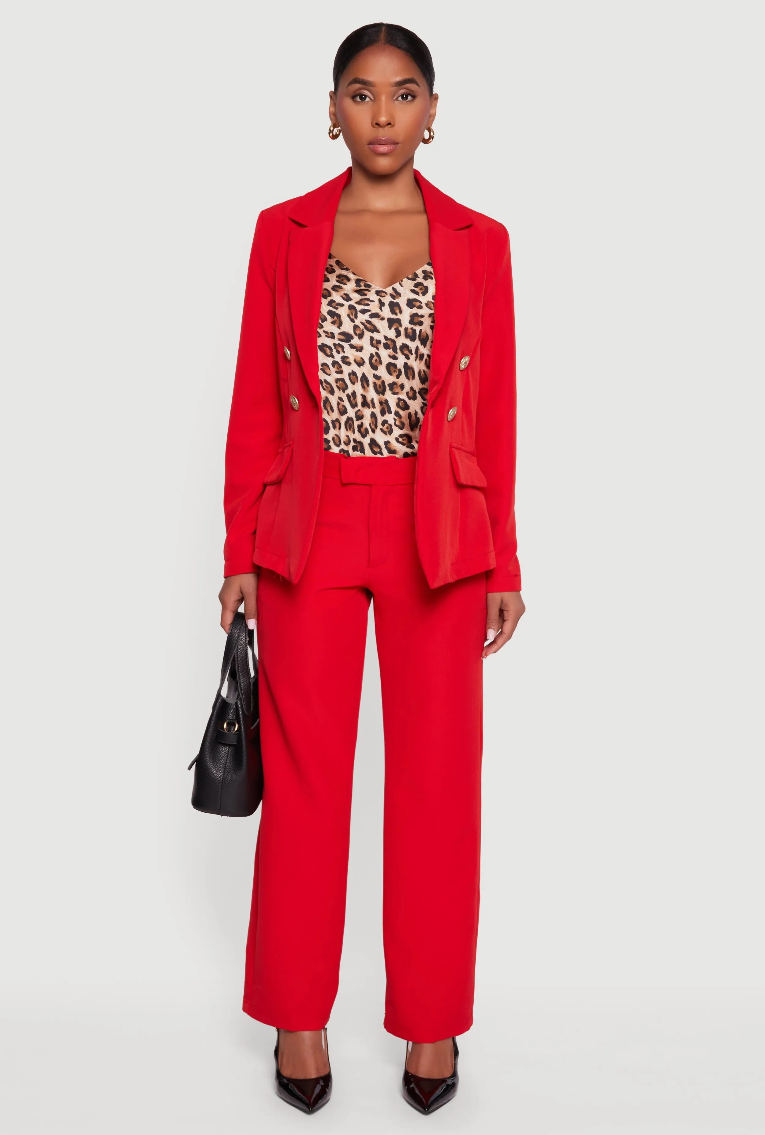 Elastic Waist Straight Leg Dress Pants sold by Rainbow product image thumbnail 2