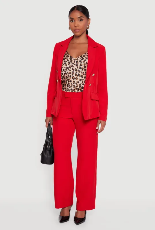 Elastic Waist Straight Leg Dress Pants sold by Rainbow