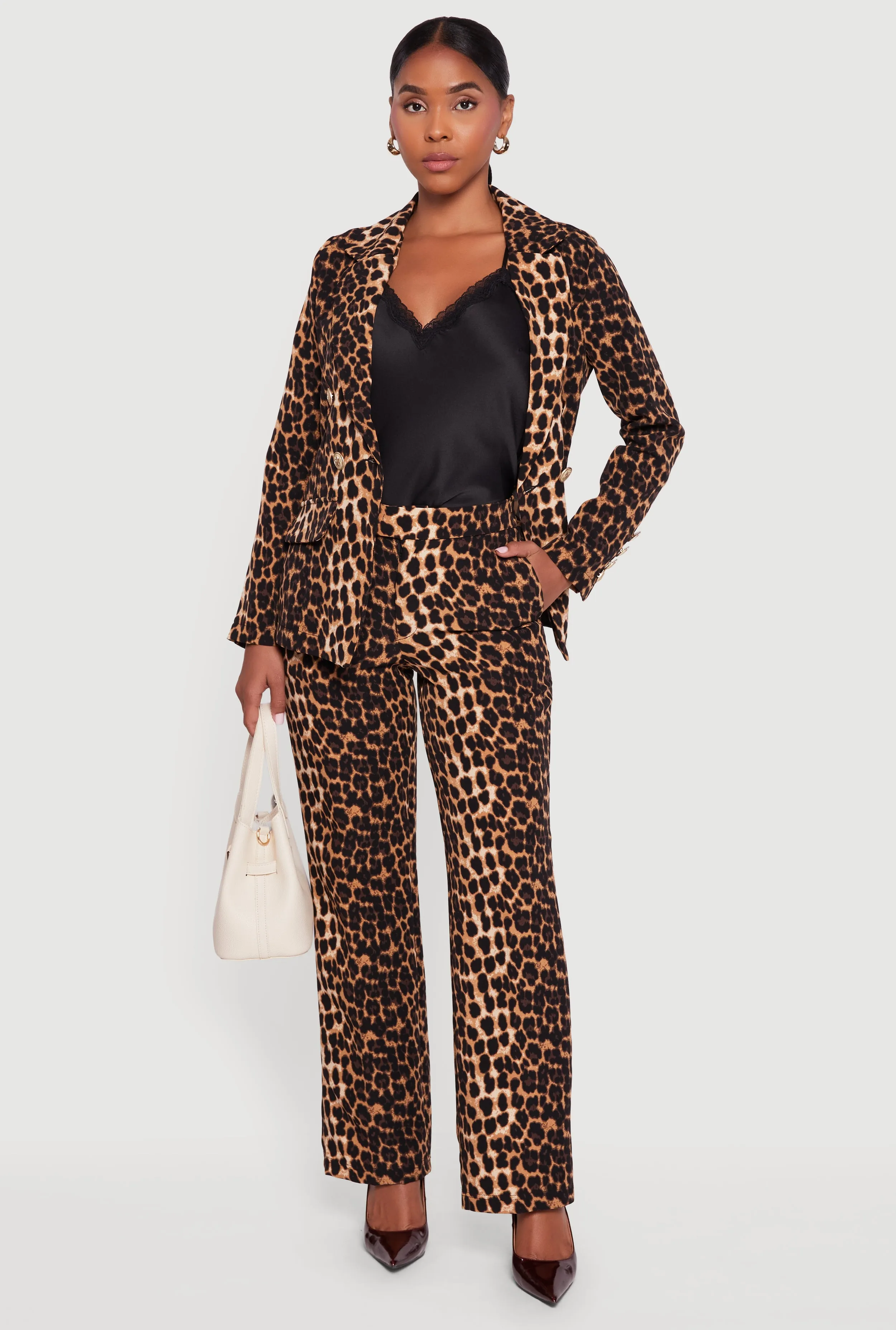 Elastic Waist Straight Leg Dress Pants sold by Rainbow product image thumbnail 2