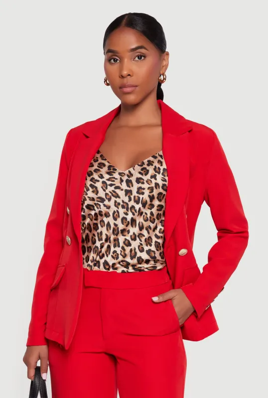 Button Detail Long Sleeve Blazer sold by Rainbow