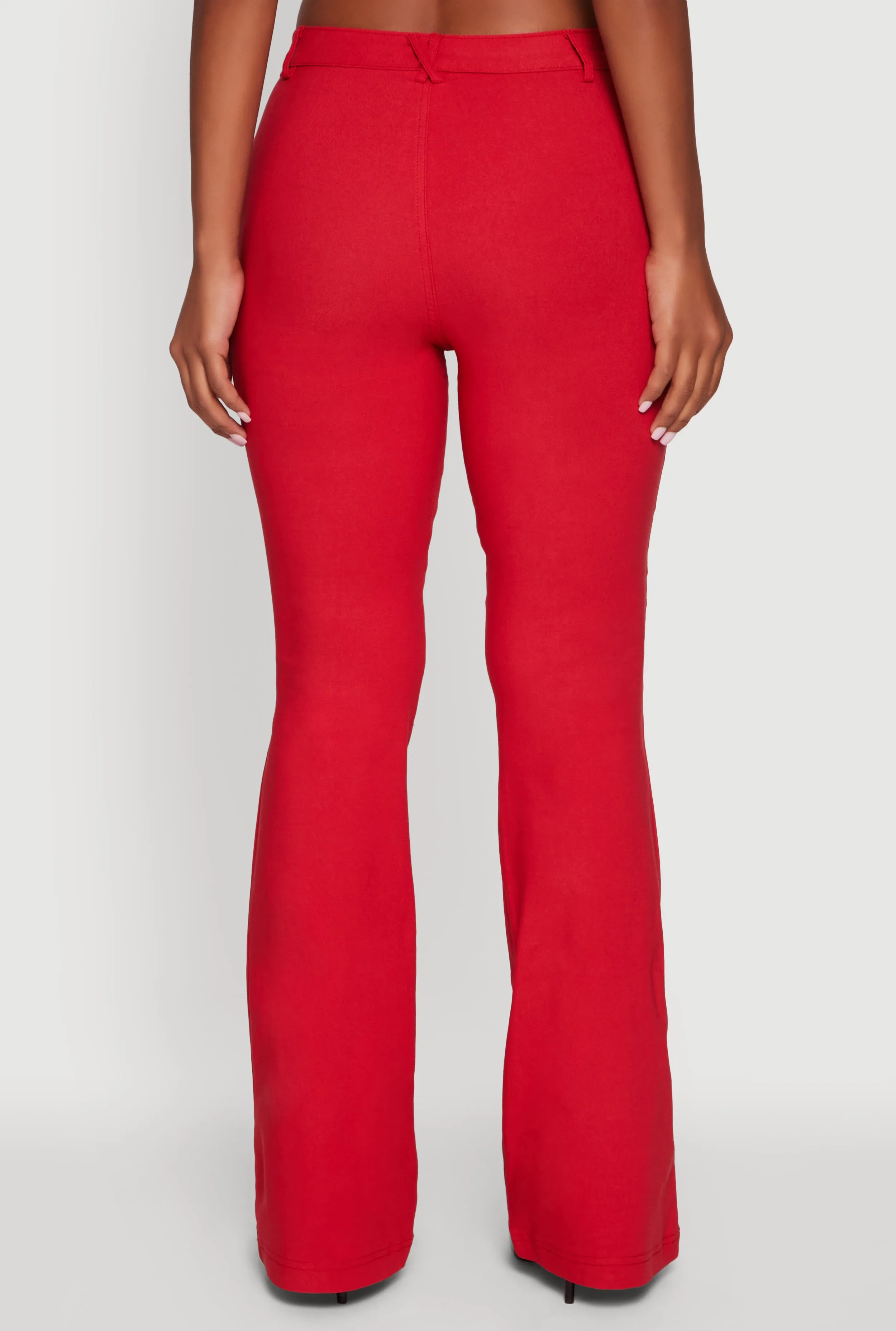 Hyper Stretch Zipper Detail Utility Flare Pants sold by Rainbow product image thumbnail 5