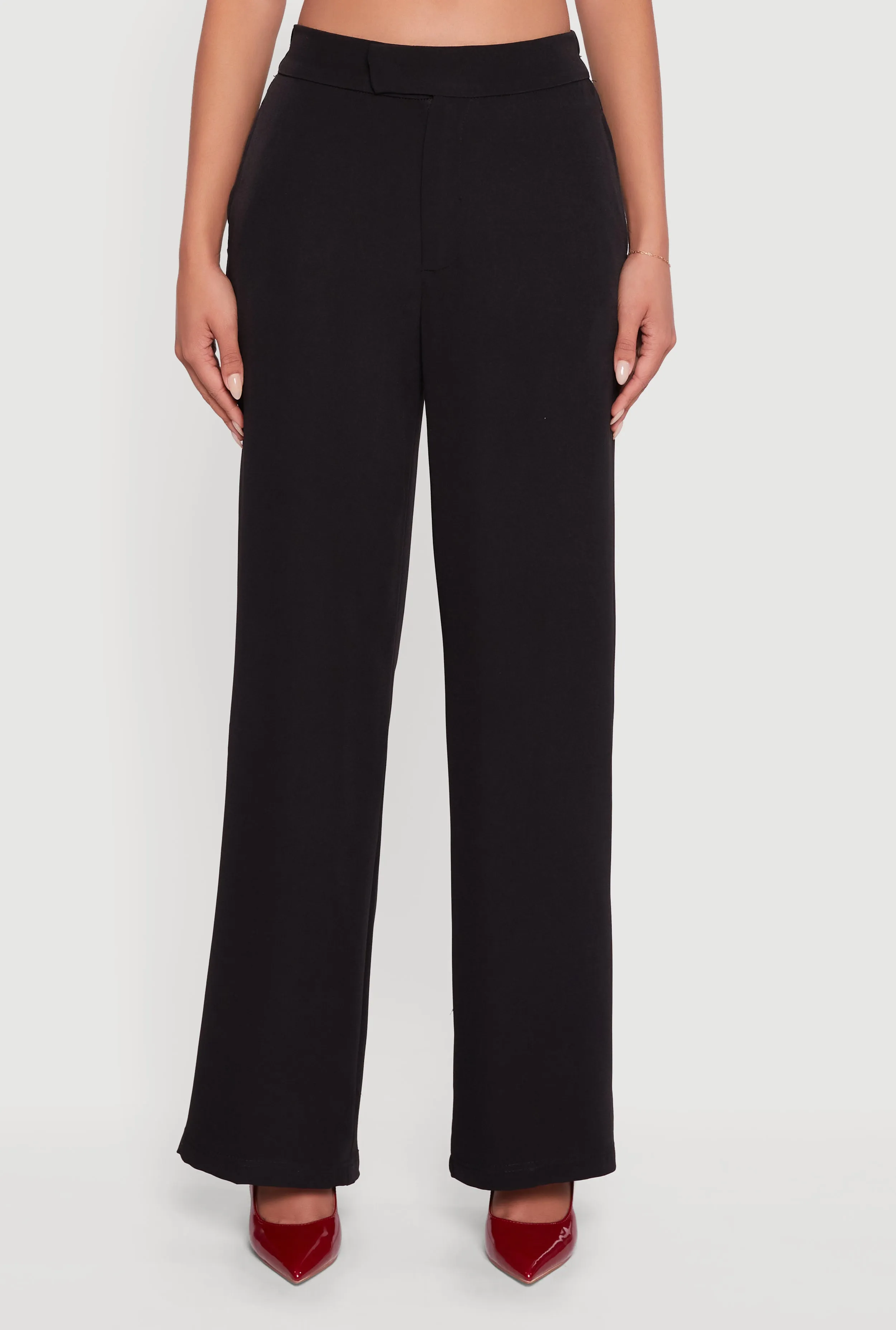 Elastic Waist Straight Leg Dress Pants sold by Rainbow product image thumbnail 3