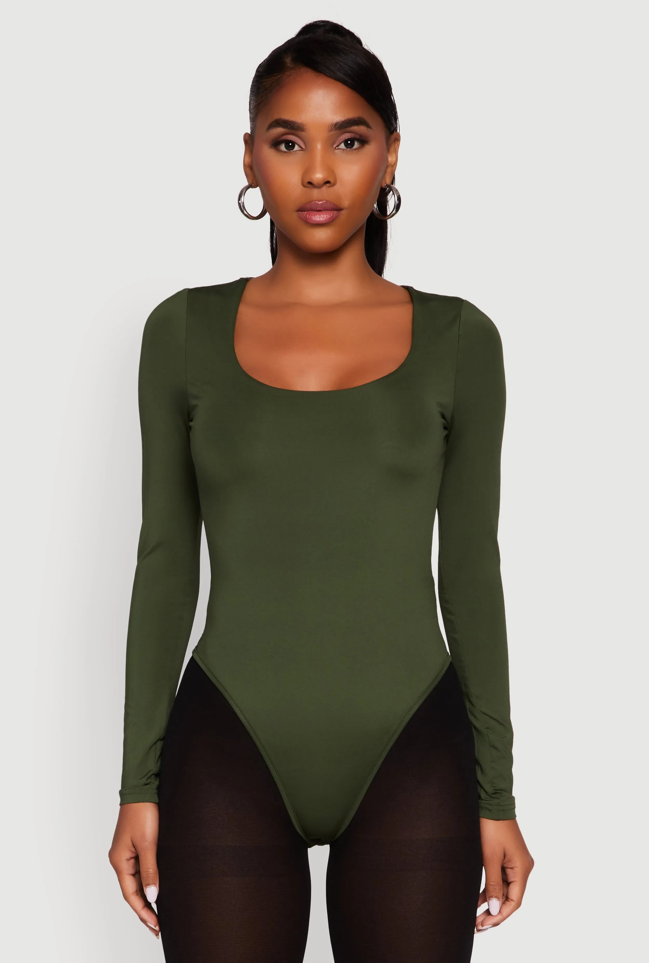 Long Sleeve Square Neck Bodysuit sold by Rainbow product image thumbnail 2