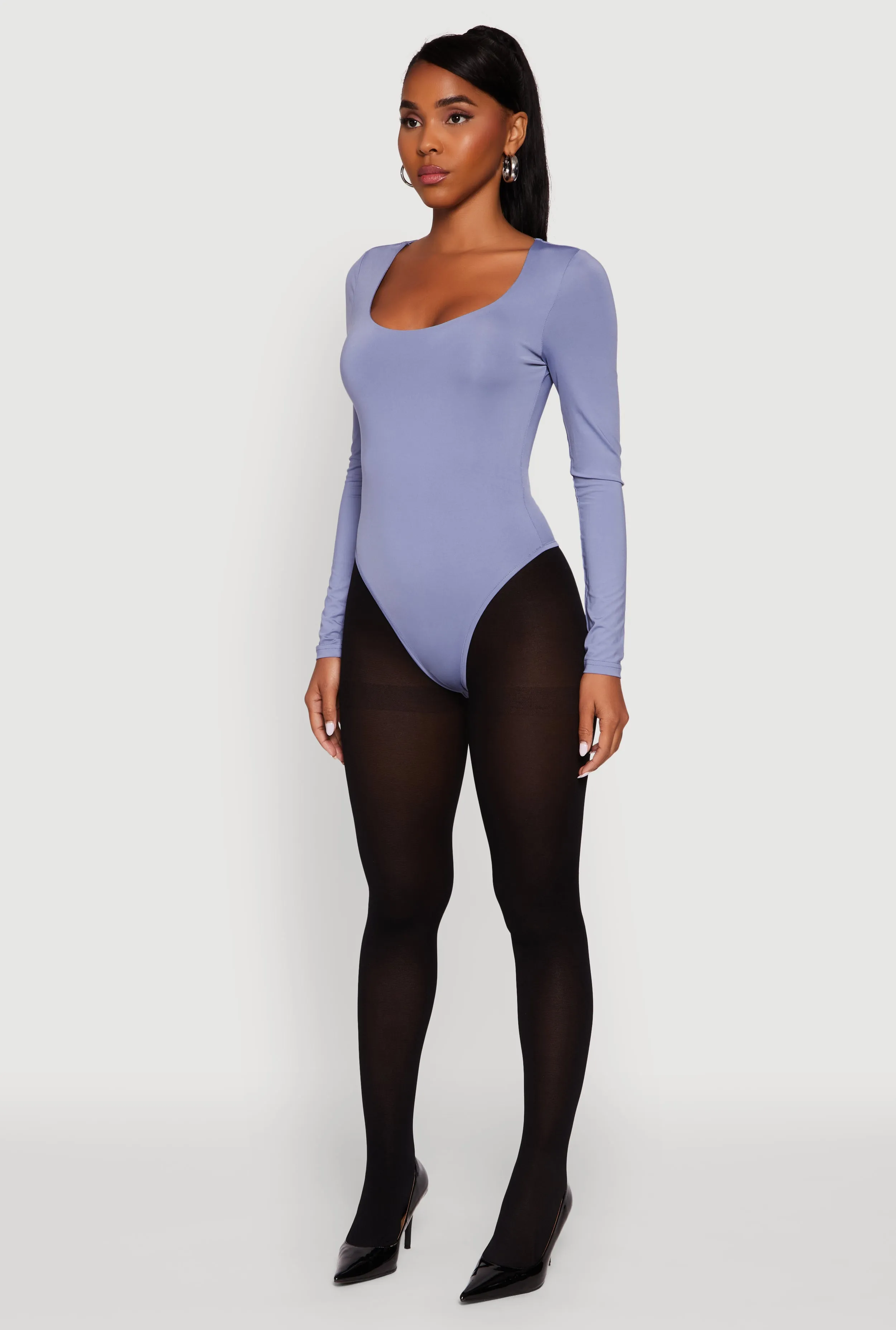 Long Sleeve Square Neck Bodysuit sold by Rainbow product image thumbnail 5