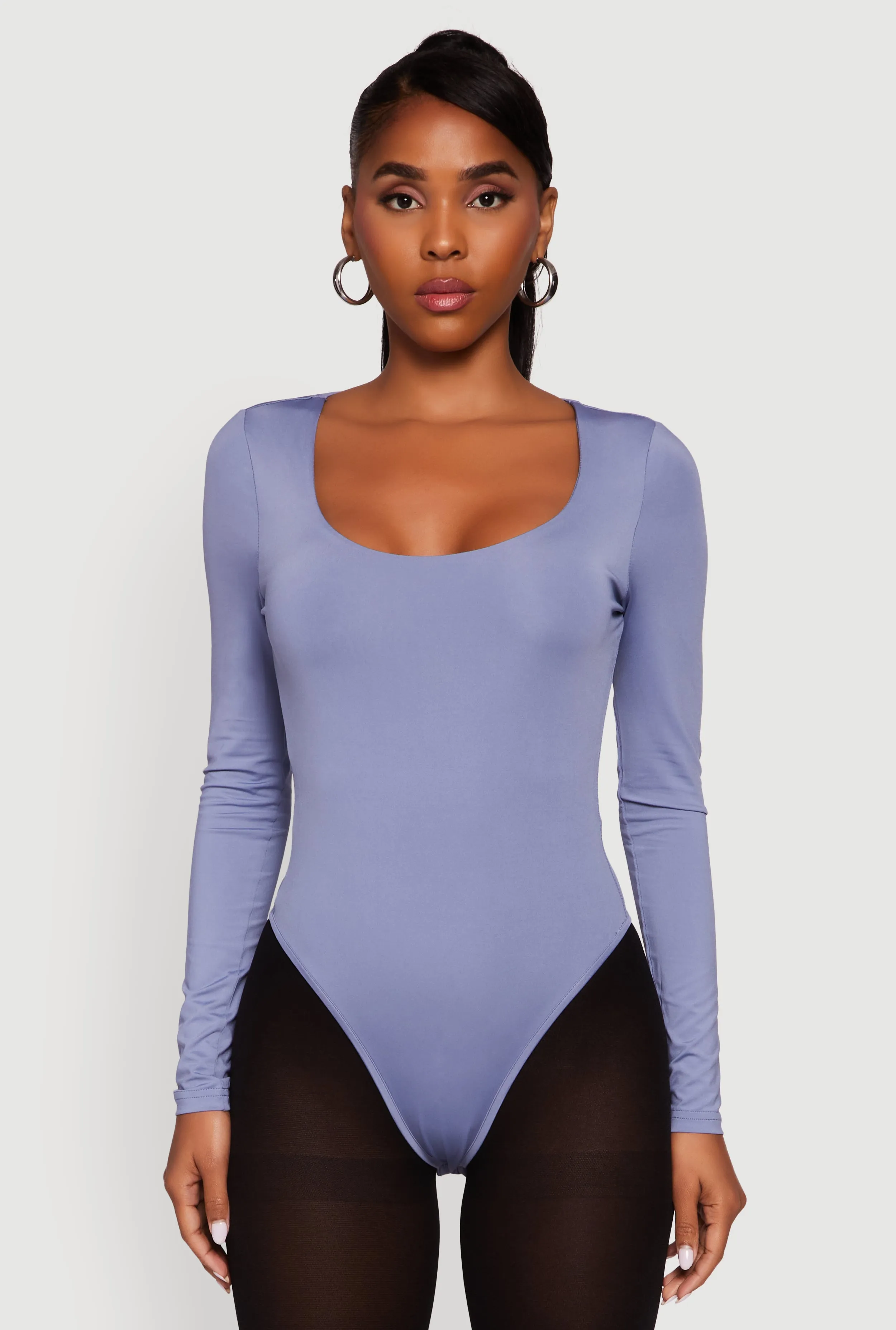 Long Sleeve Square Neck Bodysuit sold by Rainbow product image thumbnail 2