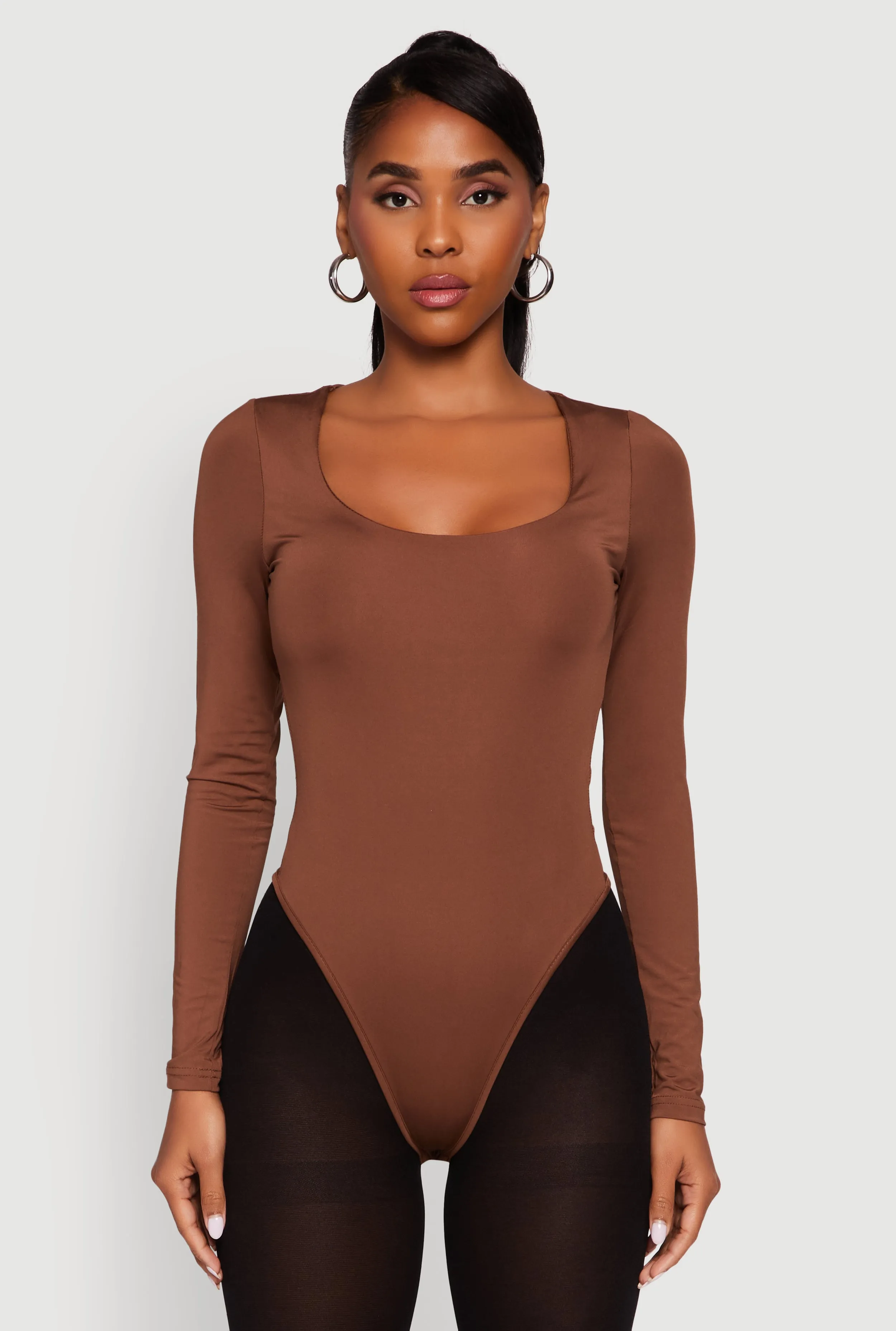 Long Sleeve Square Neck Bodysuit sold by Rainbow product image thumbnail 2