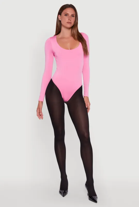 Long Sleeve Square Neck Bodysuit sold by Rainbow