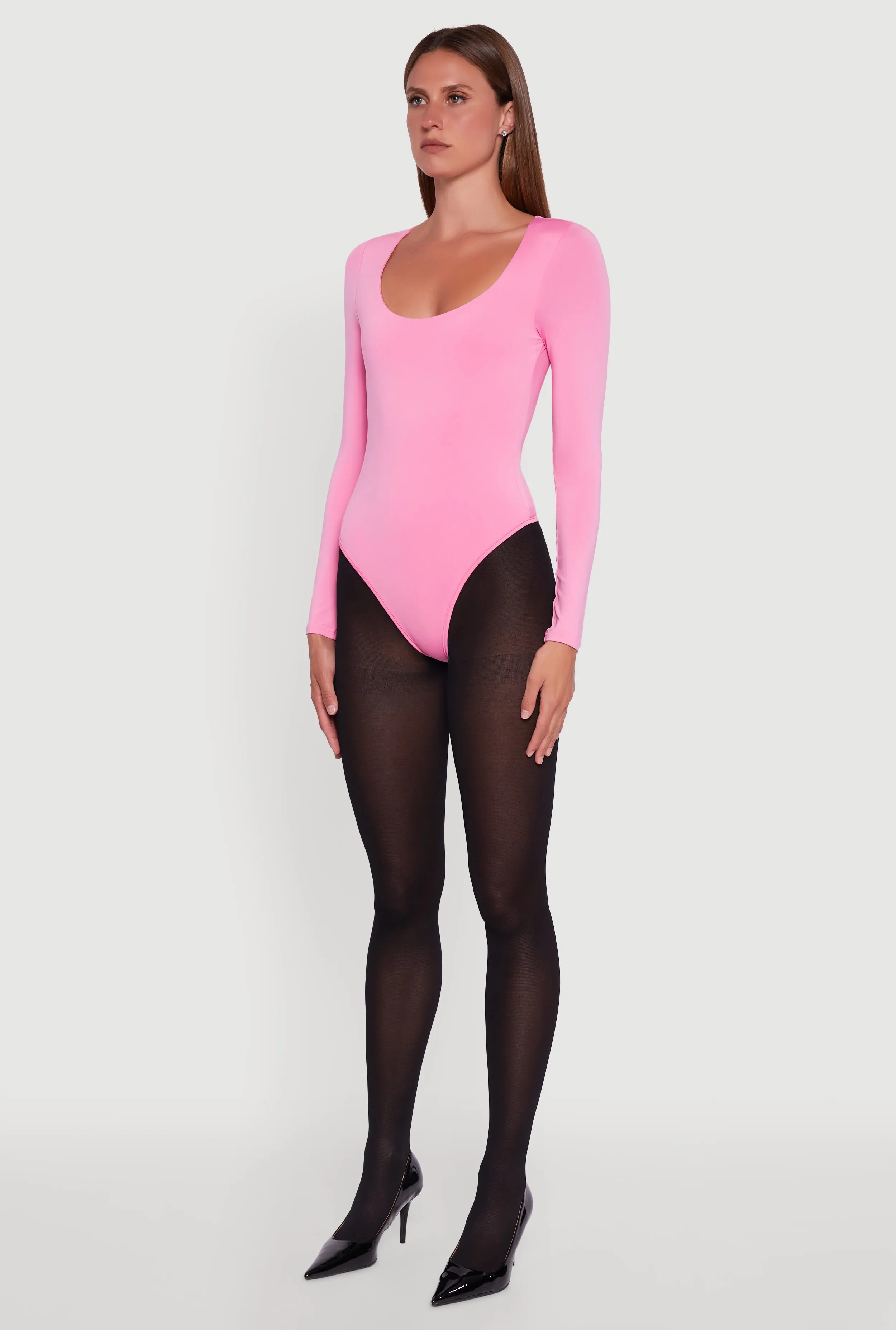 Long Sleeve Square Neck Bodysuit sold by Rainbow product image thumbnail 5