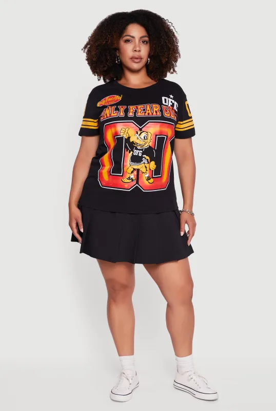 Plus Size Only Fear God Varsity T-Shirt sold by Rainbow