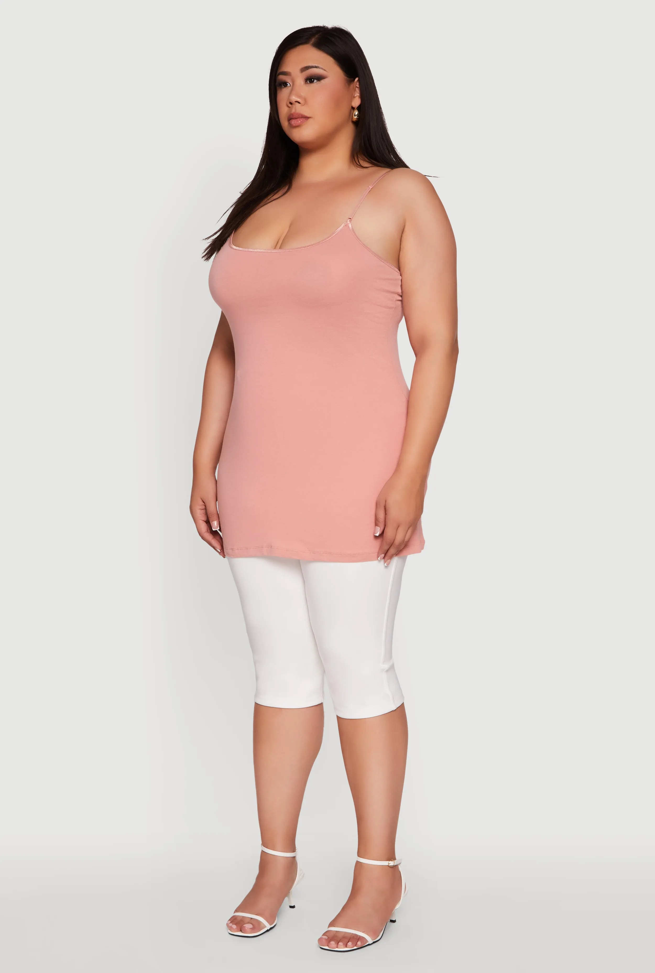 Plus Size Solid Scoop Neck Cami sold by Rainbow product image thumbnail 5
