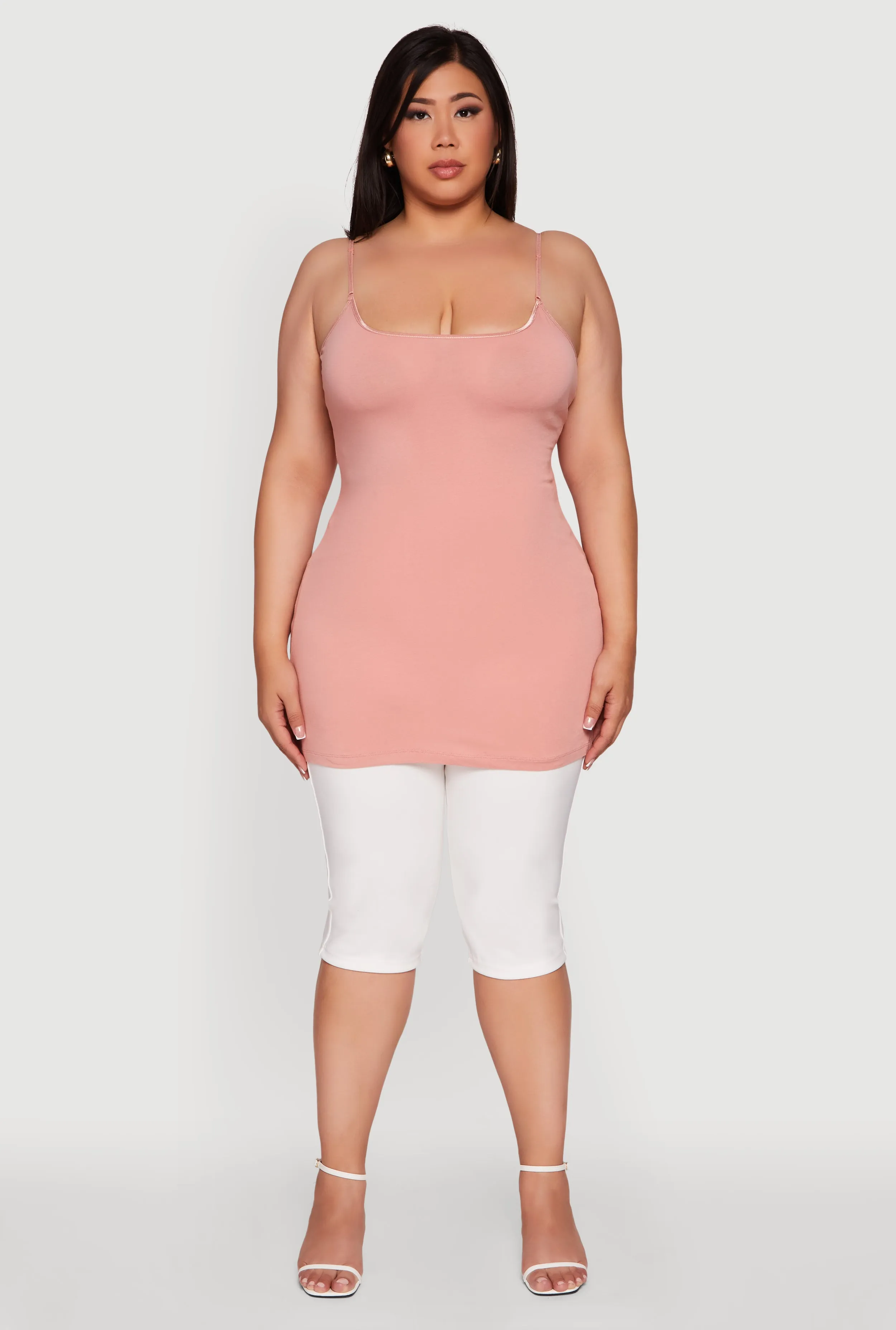 Plus Size Solid Scoop Neck Cami sold by Rainbow product image thumbnail 3