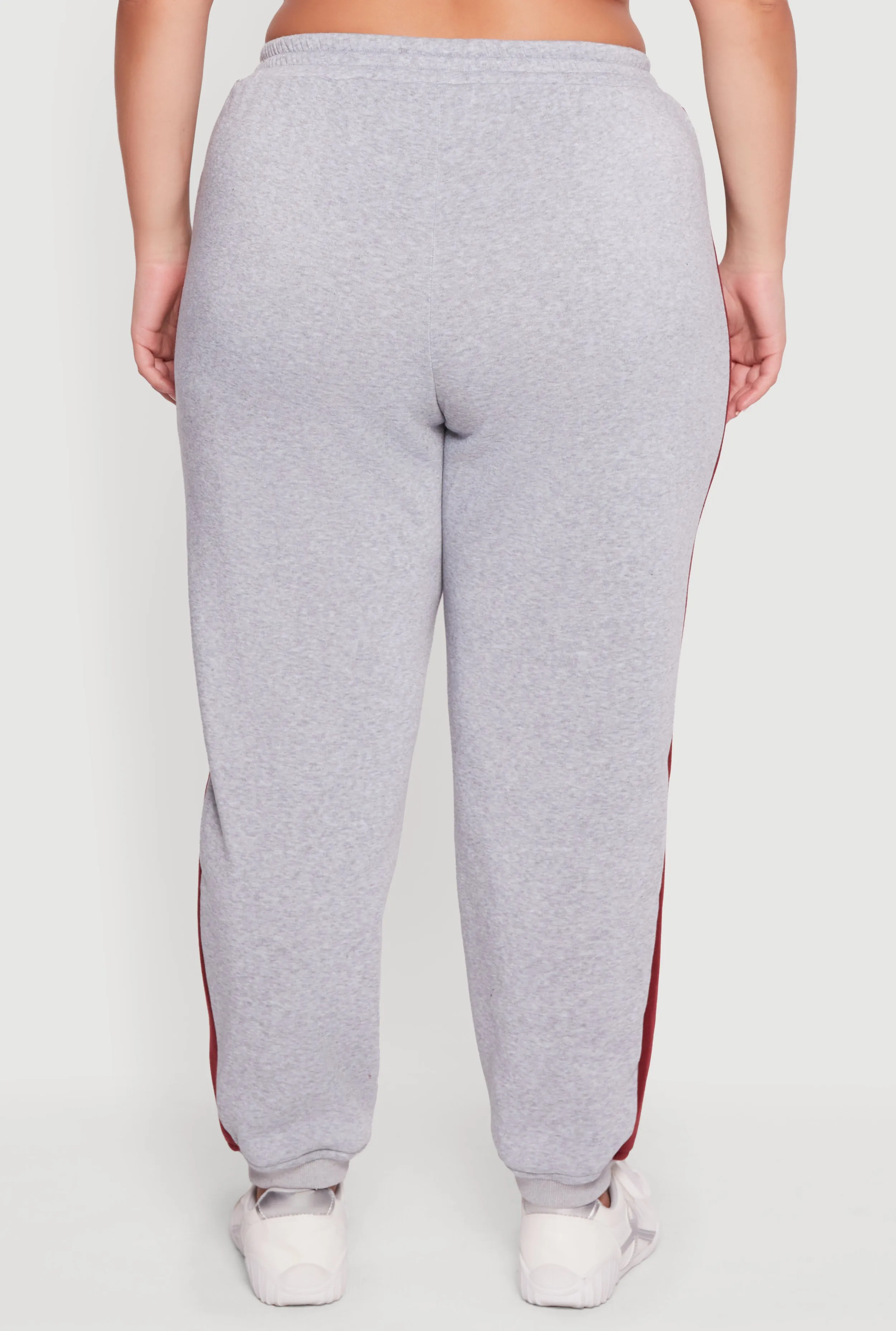 Plus Size Contrast Trim Pocket Joggers with Side Stripes sold by Rainbow product image thumbnail 5