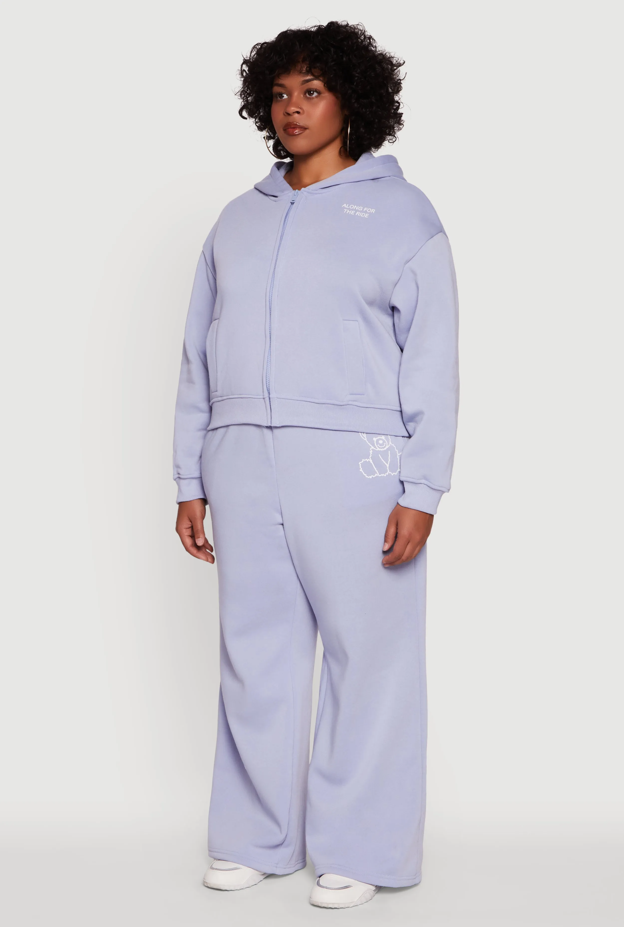 Plus Size Along For The Ride Bear Graphic Sweatshirt sold by Rainbow product image thumbnail 5