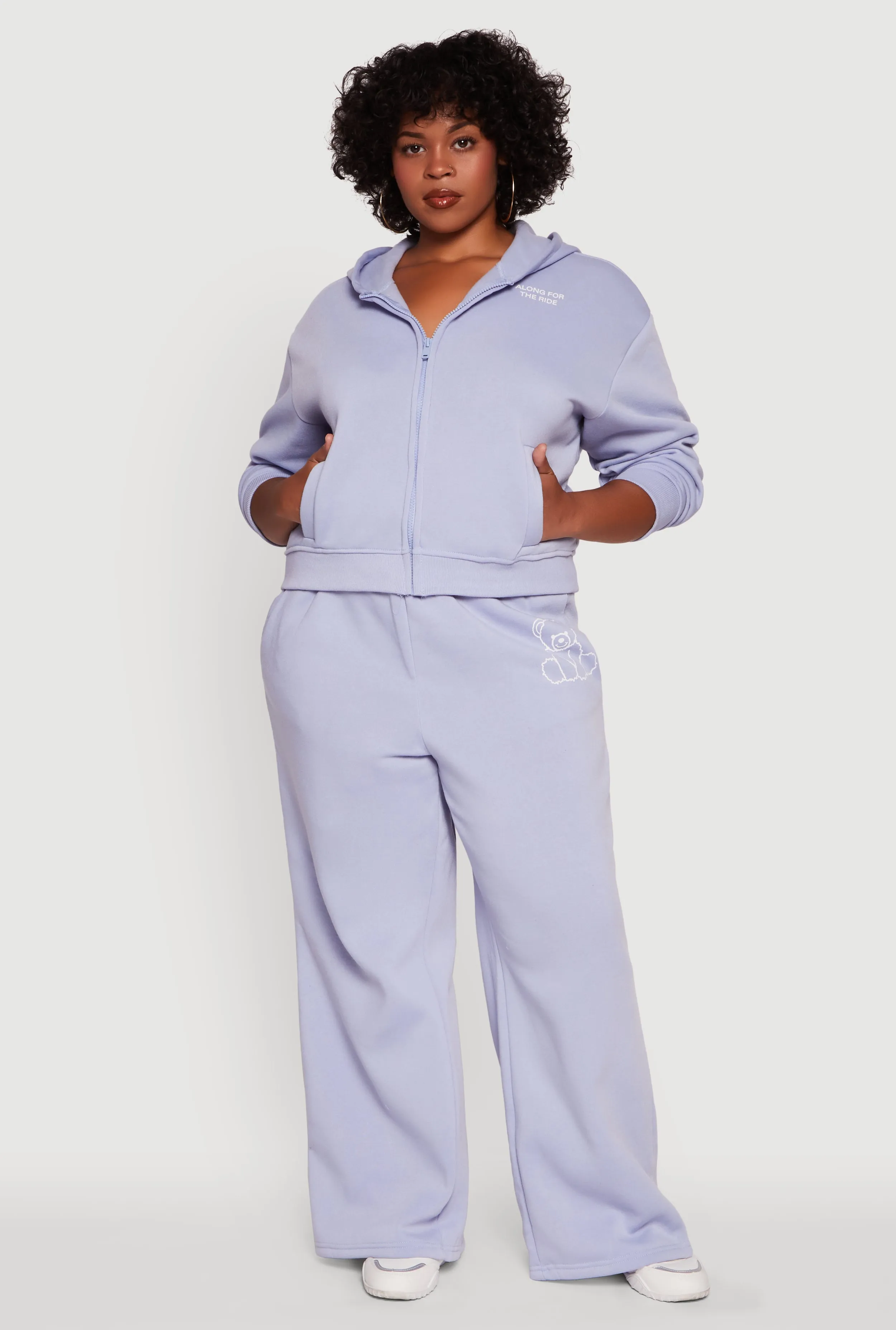 Plus Size Along For The Ride Bear Graphic Sweatshirt sold by Rainbow product image thumbnail 2