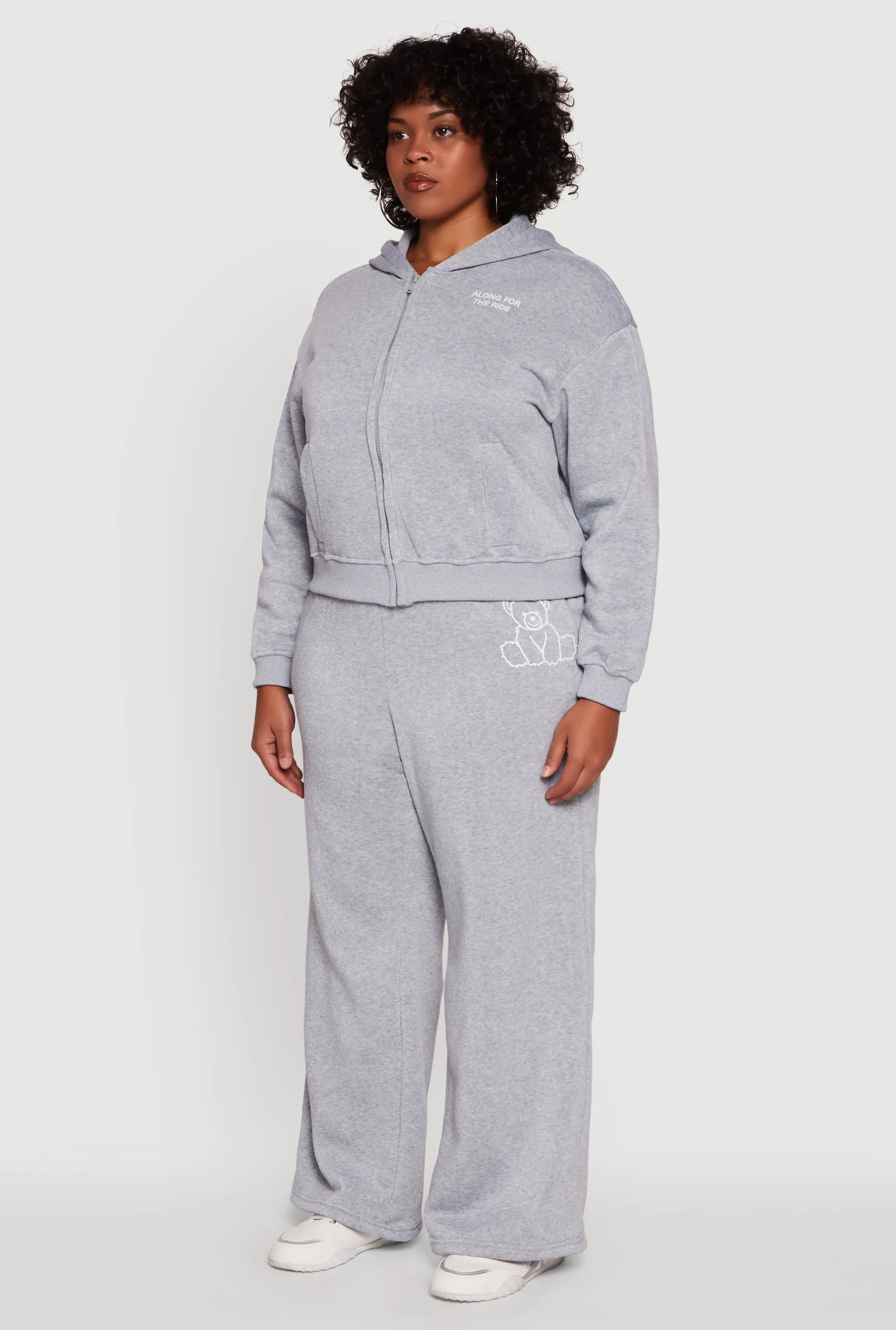 Plus Size Along For The Ride Bear Graphic Sweatshirt sold by Rainbow product image thumbnail 5