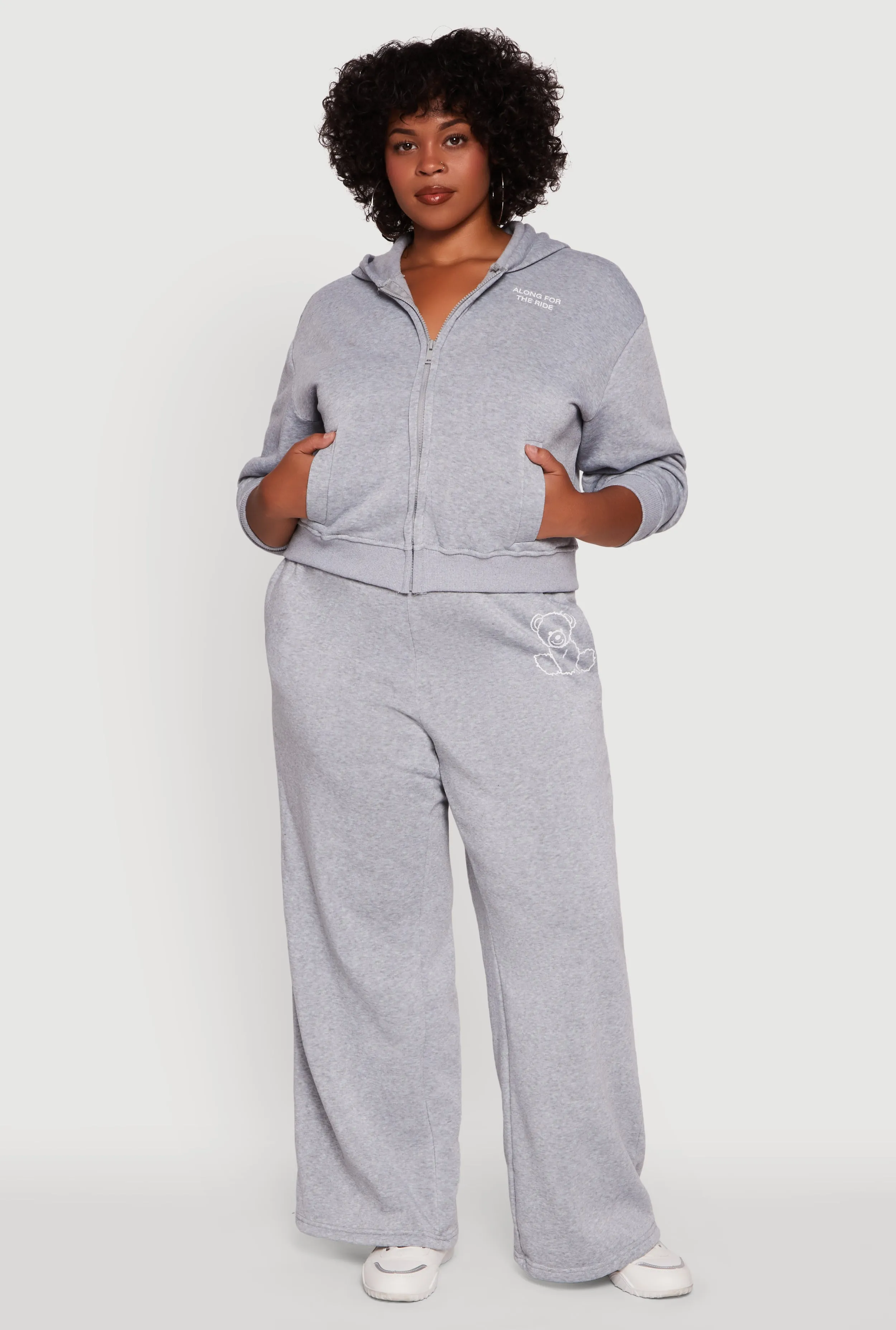 Plus Size Along For The Ride Bear Graphic Sweatshirt sold by Rainbow product image thumbnail 2