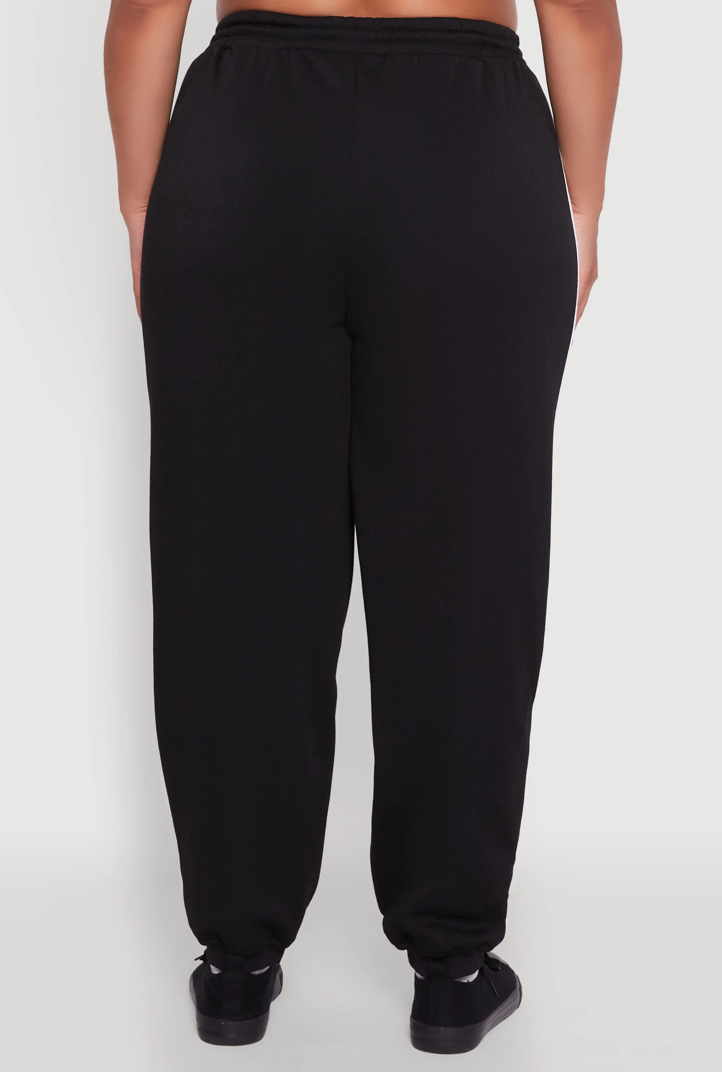 Plus Size Contrast Trim Pocket Joggers with Side Stripes sold by Rainbow product image thumbnail 5