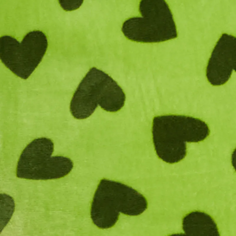 Plus Size Velour Heart Print Zip Front Hoodie sold by Rainbow product image thumbnail 4