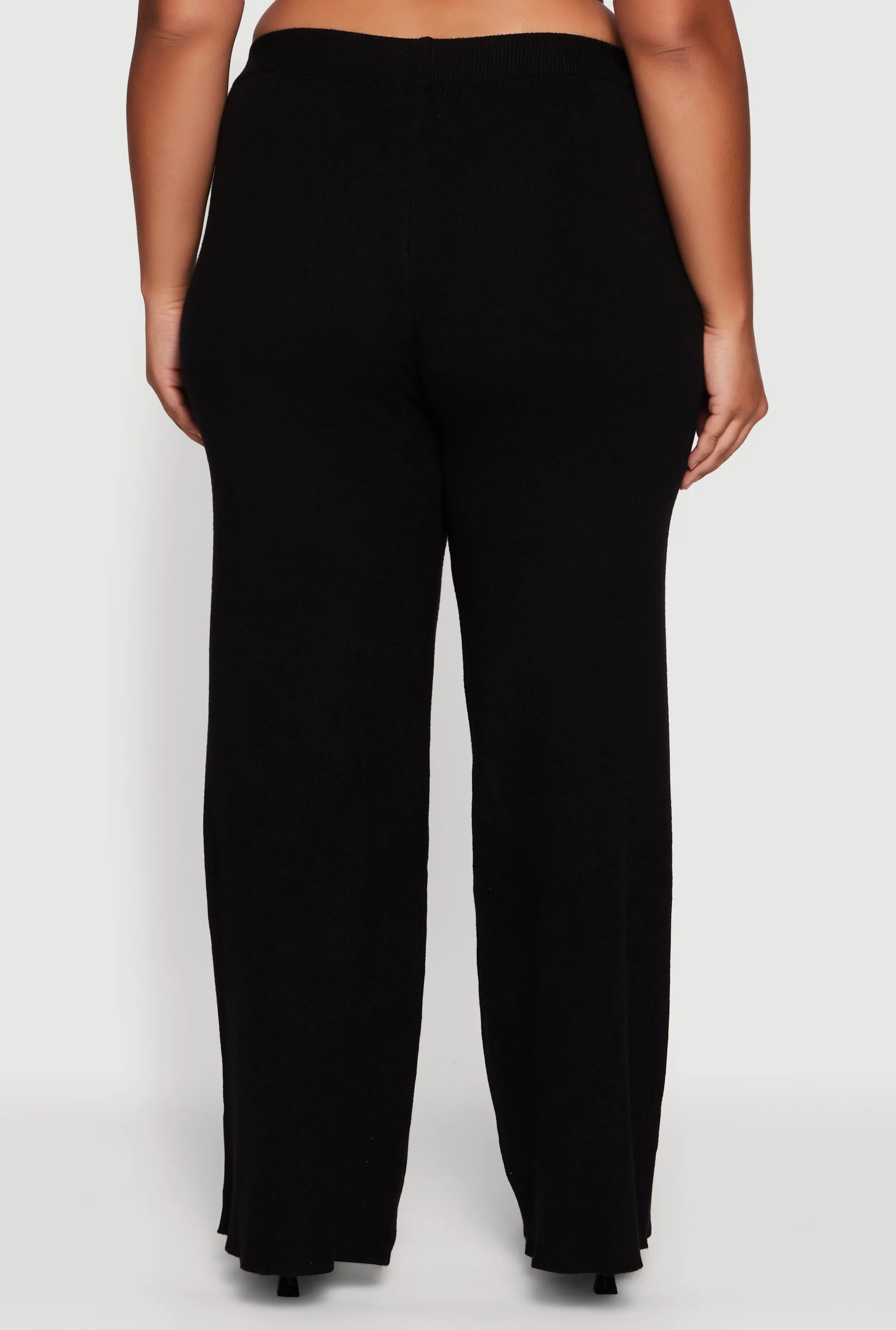 Plus Size Drawstring Detail Pull On Wide Leg Pants sold by Rainbow product image thumbnail 5