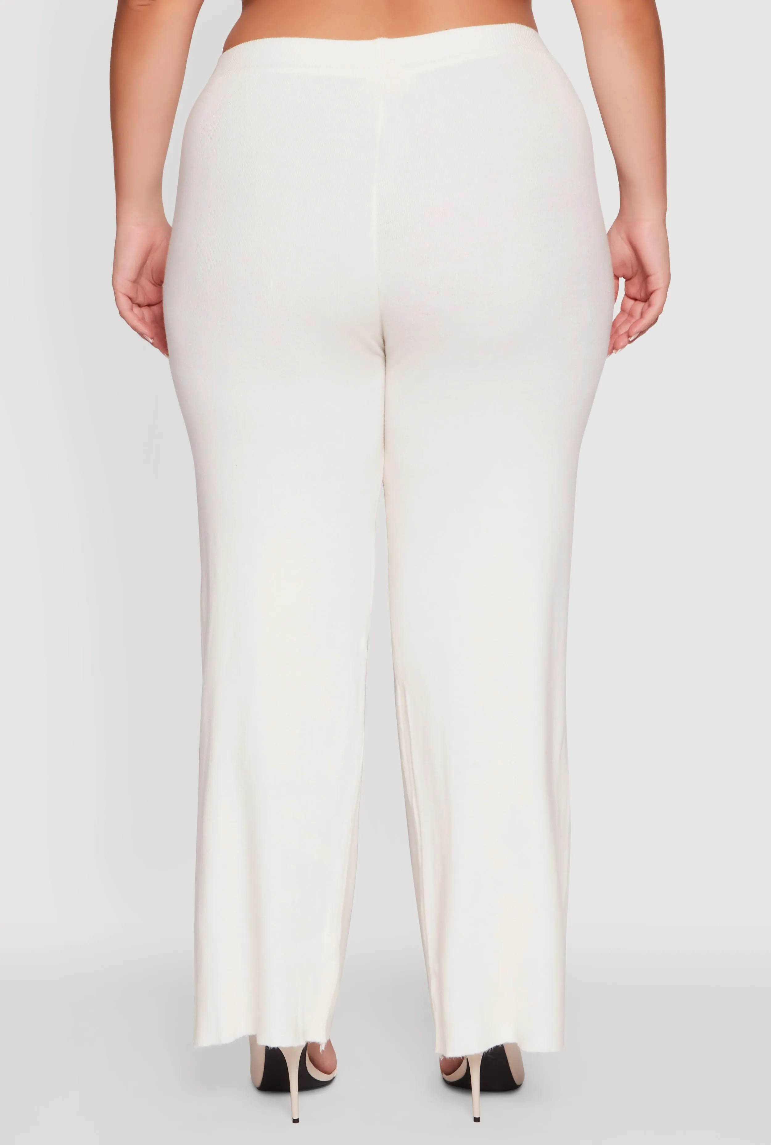 Plus Size Drawstring Detail Pull On Wide Leg Pants sold by Rainbow product image thumbnail 5