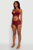 Lace Longline Plunge Bra with Cut Out Detail sold by Rainbow