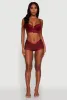 Lace Longline Plunge Bra with Cut Out Detail sold by Rainbow