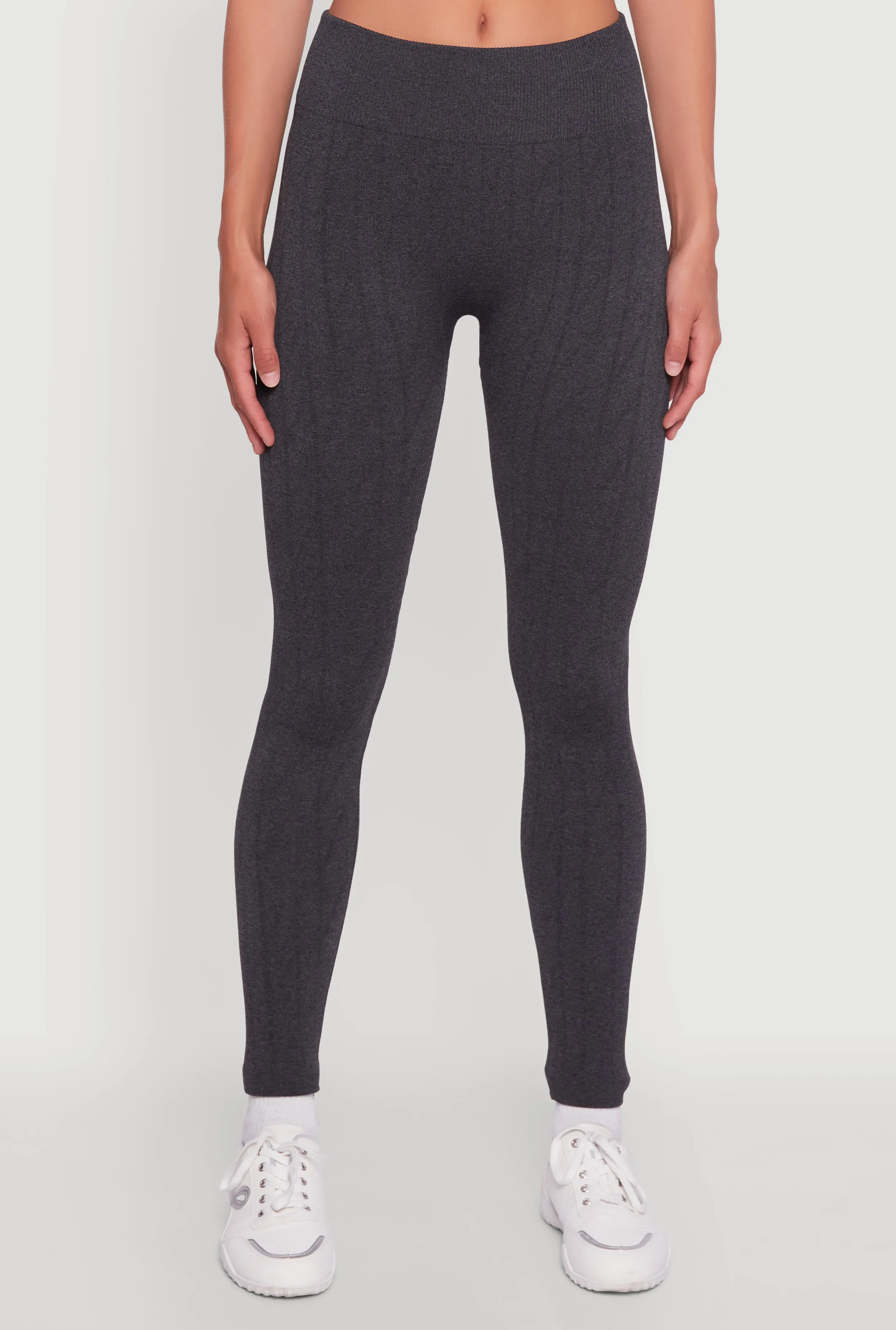 Textured Knit Fleece Lined Leggings sold by Rainbow product image thumbnail 5