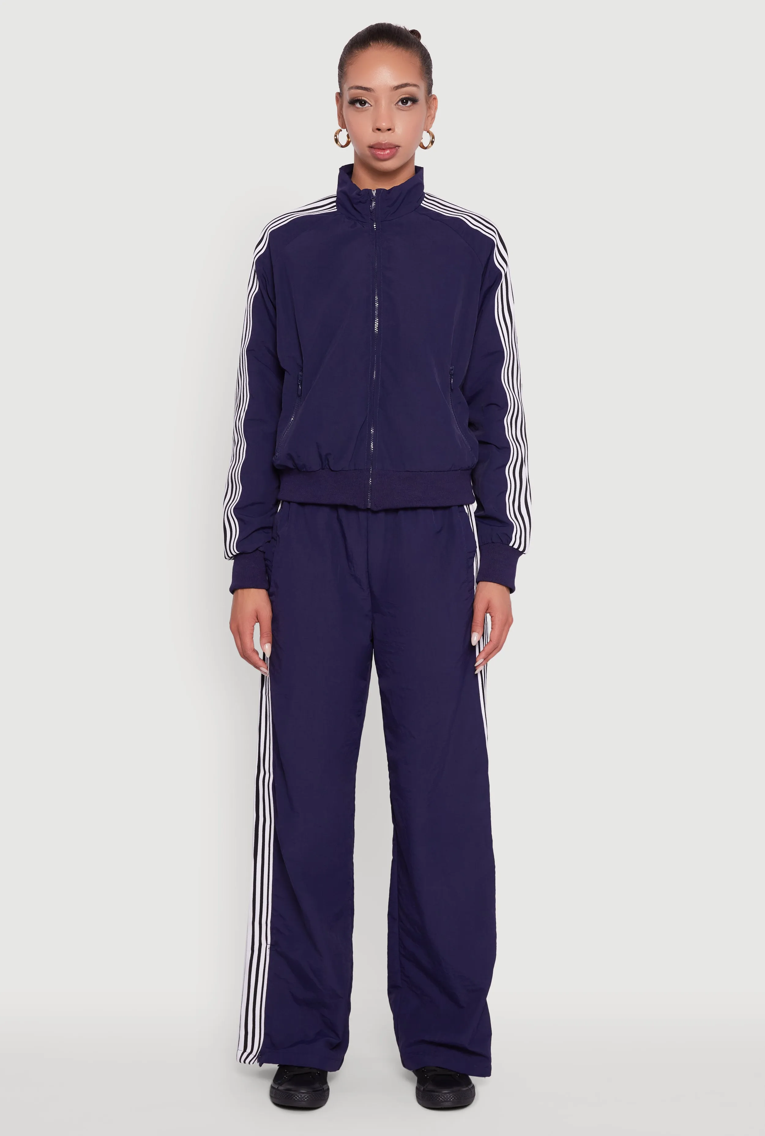 Side Striped Nylon Track Pants sold by Rainbow product image thumbnail 2