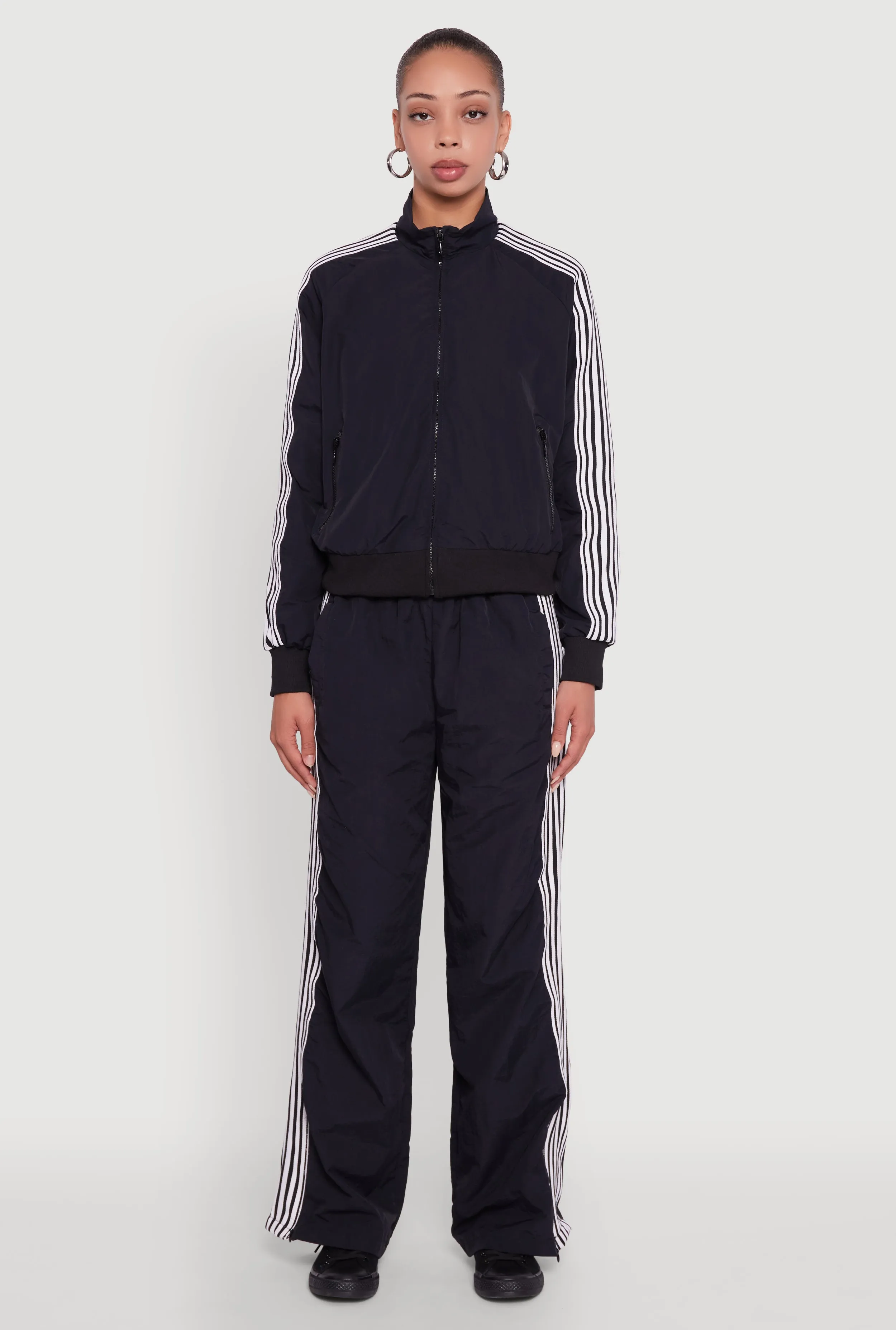 Side Striped Nylon Track Pants sold by Rainbow product image thumbnail 2