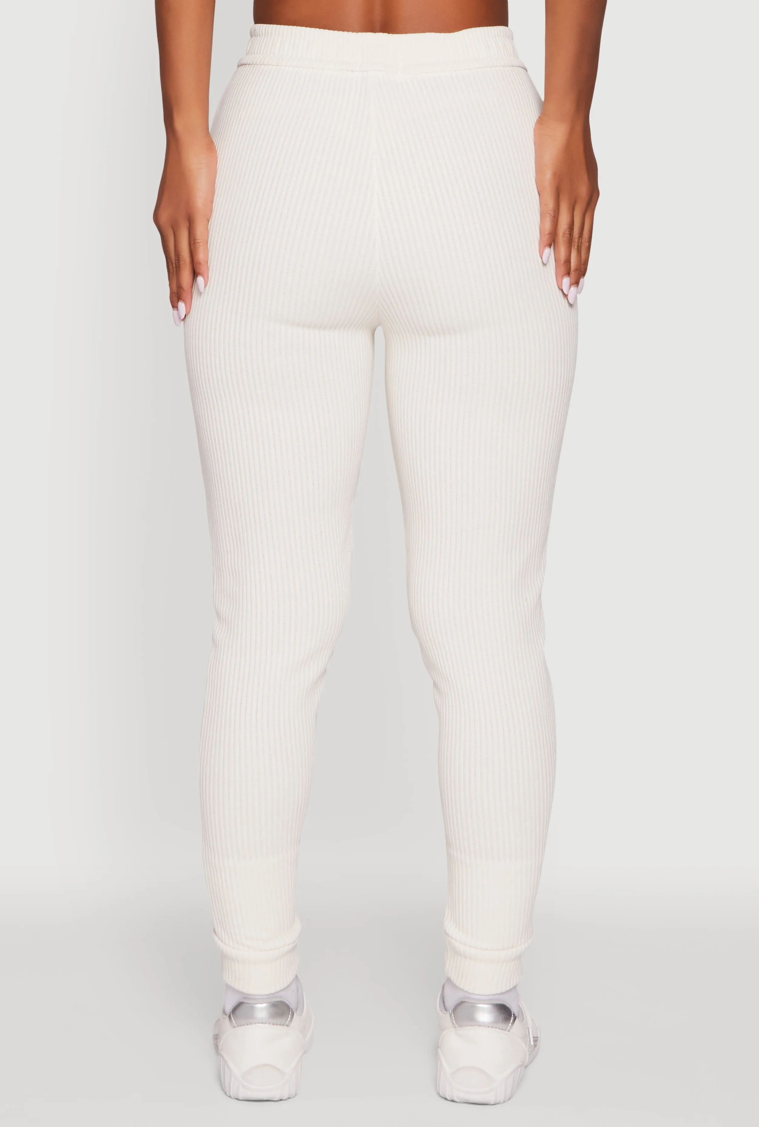 Ribbed Knit Solid Joggers sold by Rainbow product image thumbnail 5