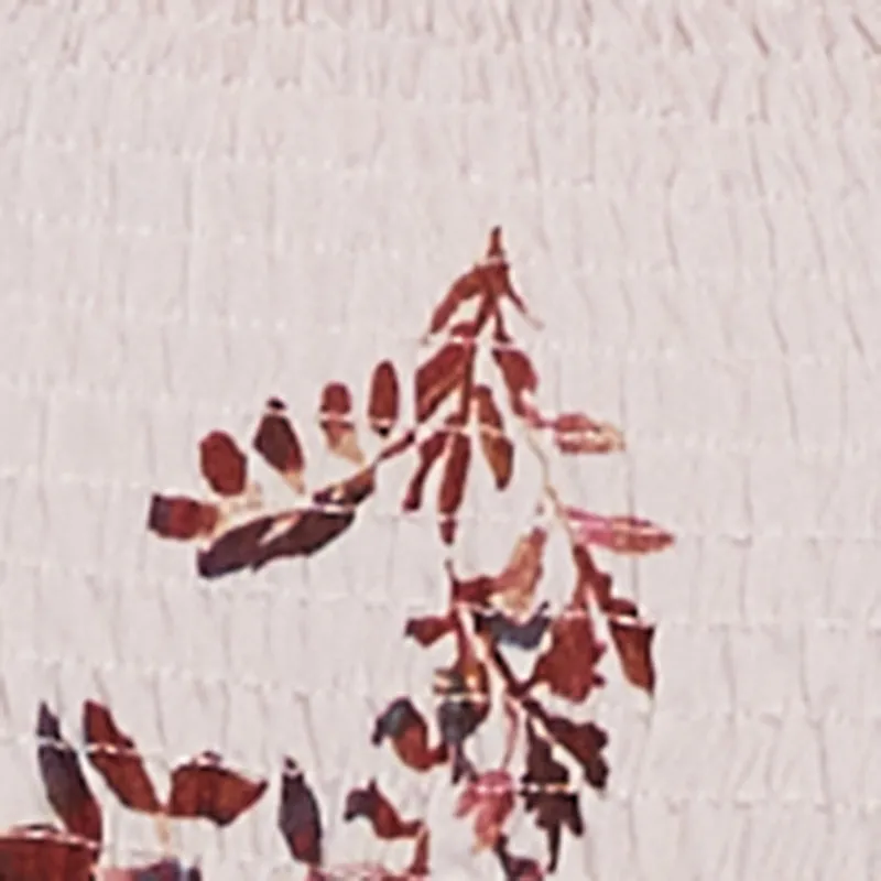 Plus Size Floral Print Smocked Bubble Sleeve Peplum Top sold by Rainbow product image thumbnail 4